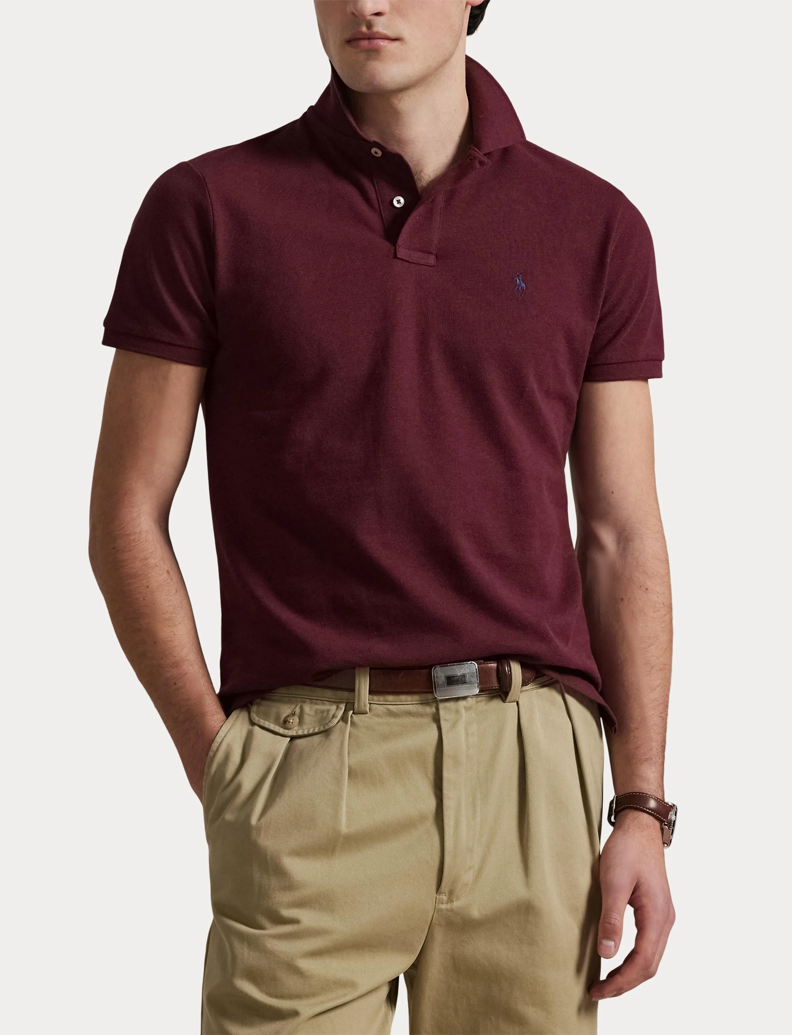 The Iconic Custom Slim Fit Mesh Polo 6