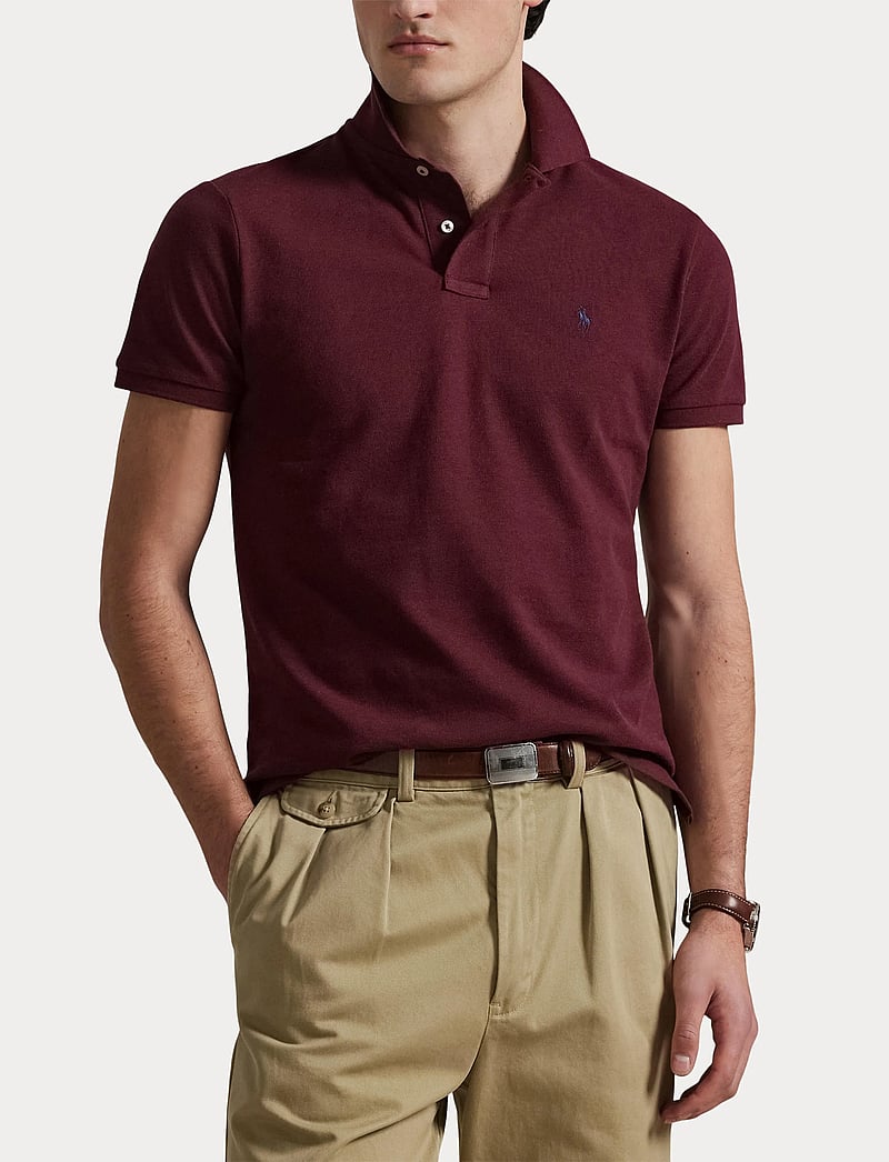 Polo Ralph Lauren - BASIC MESH-SSL-KNT - kortärmade pikéer - spring wine heath - 5