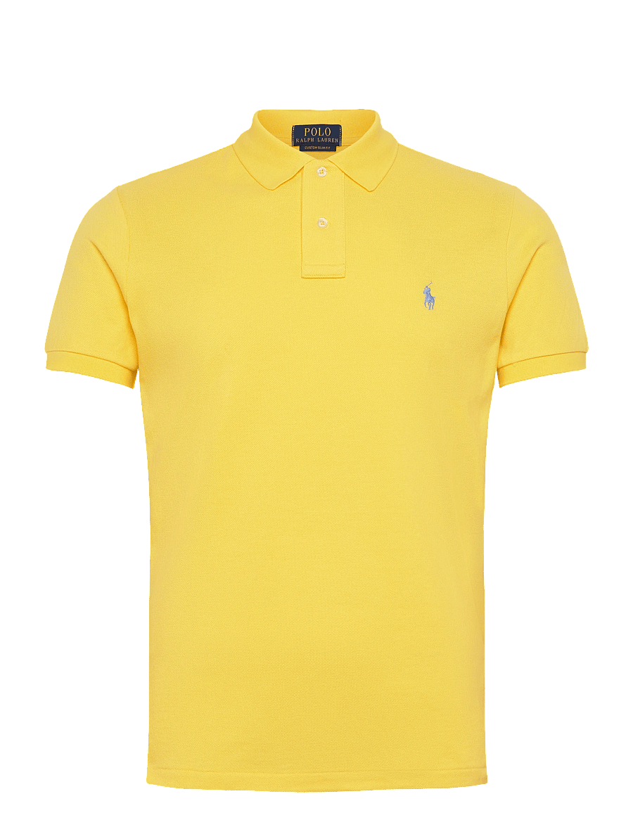 Polo Ralph Lauren - The Iconic Custom Slim Fit Mesh Polo - polo krekli ar īsām piedurknēm - sunfish yellow/c7 - 0