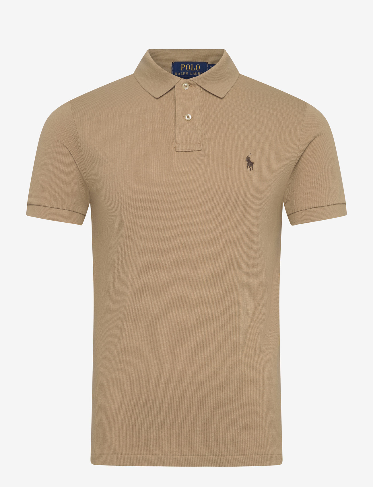 Polo Ralph Lauren - BASIC MESH-SSL-KNT - kortärmade pikéer - vintage khaki/c88 - 0