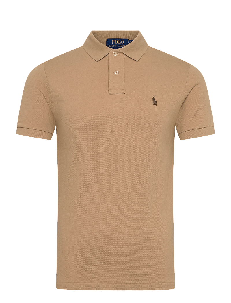 Polo Ralph Lauren - BASIC MESH-SSL-KNT - kortärmade pikéer - vintage khaki/c88 - 0