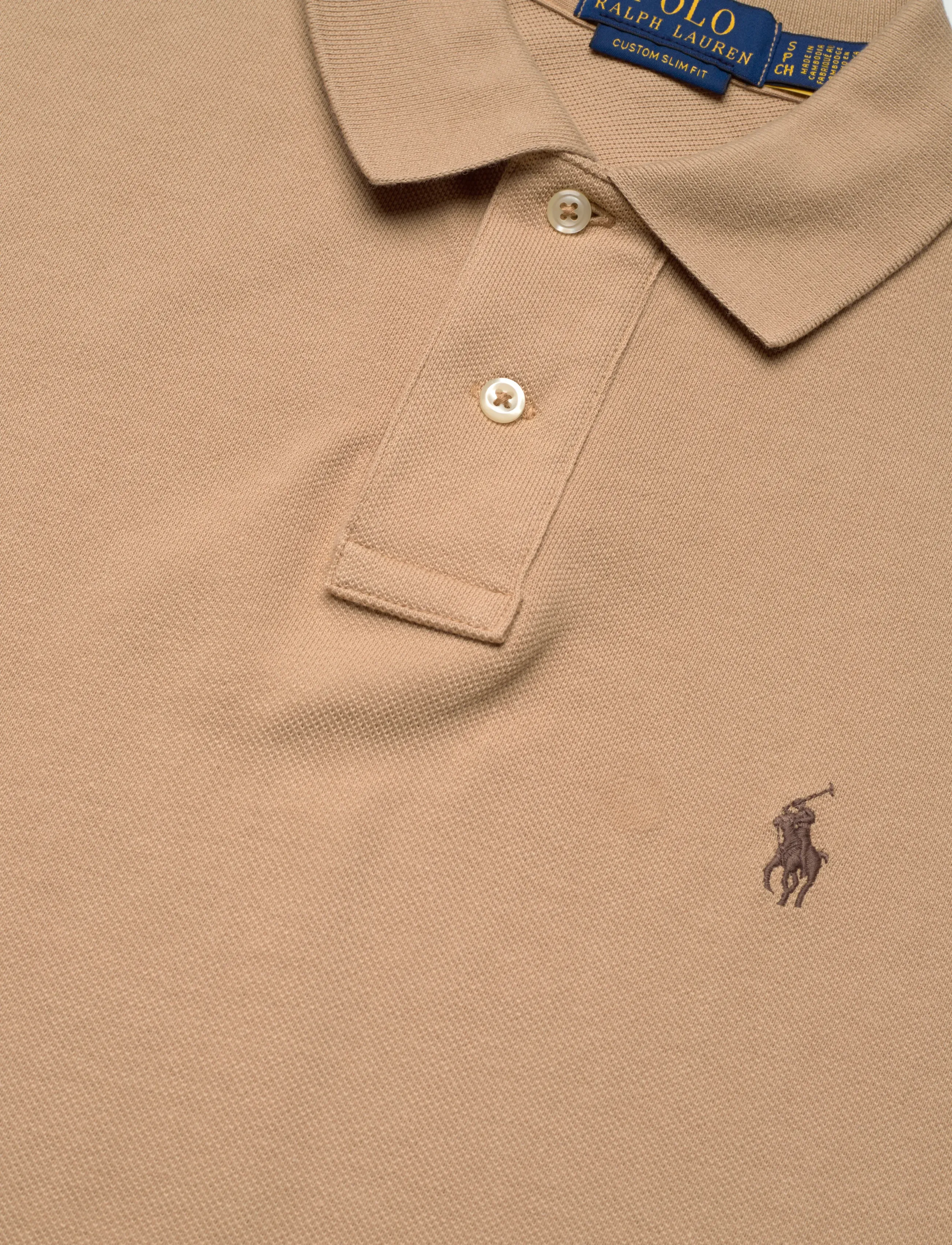 Polo Ralph Lauren - BASIC MESH-SSL-KNT - polo shirts - vintage khaki/c88 - 2