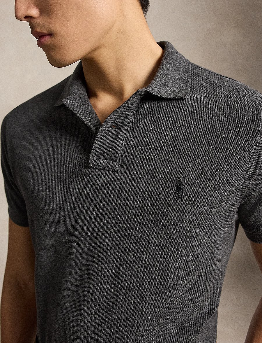 Polo Ralph Lauren - The Iconic Custom Slim Fit Mesh Polo - kortärmade pikéer - windsor heather/c - 3