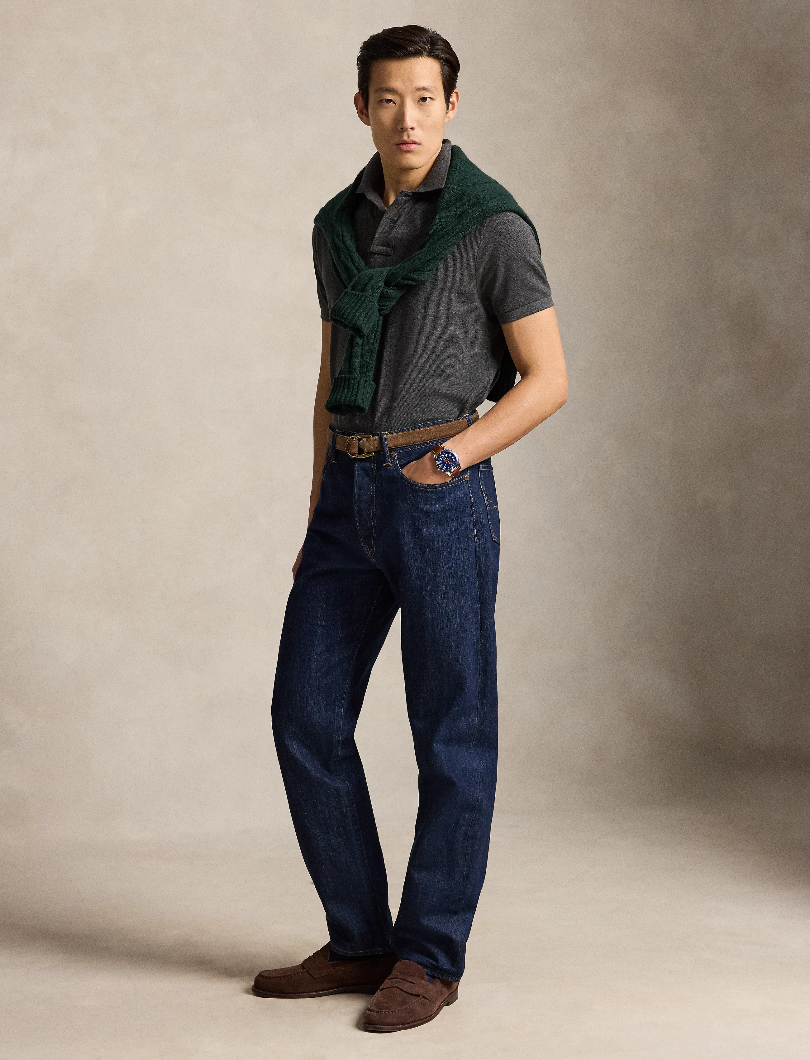 Polo Ralph Lauren - The Iconic Custom Slim Fit Mesh Polo - kortärmade pikéer - windsor heather/c - 4