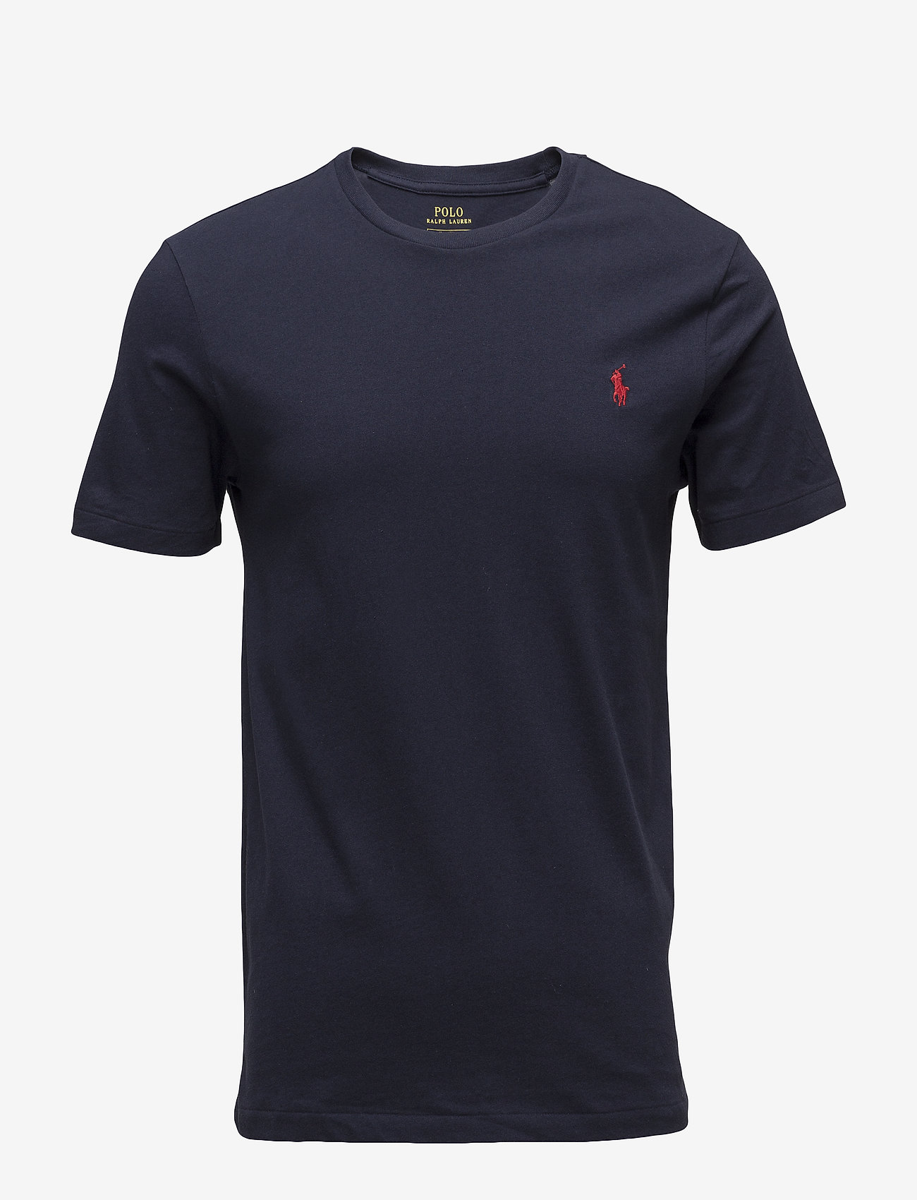 Polo Ralph Lauren - Custom Slim Fit Jersey Crewneck T-Shirt - kortærmede t-shirts - ink - 1