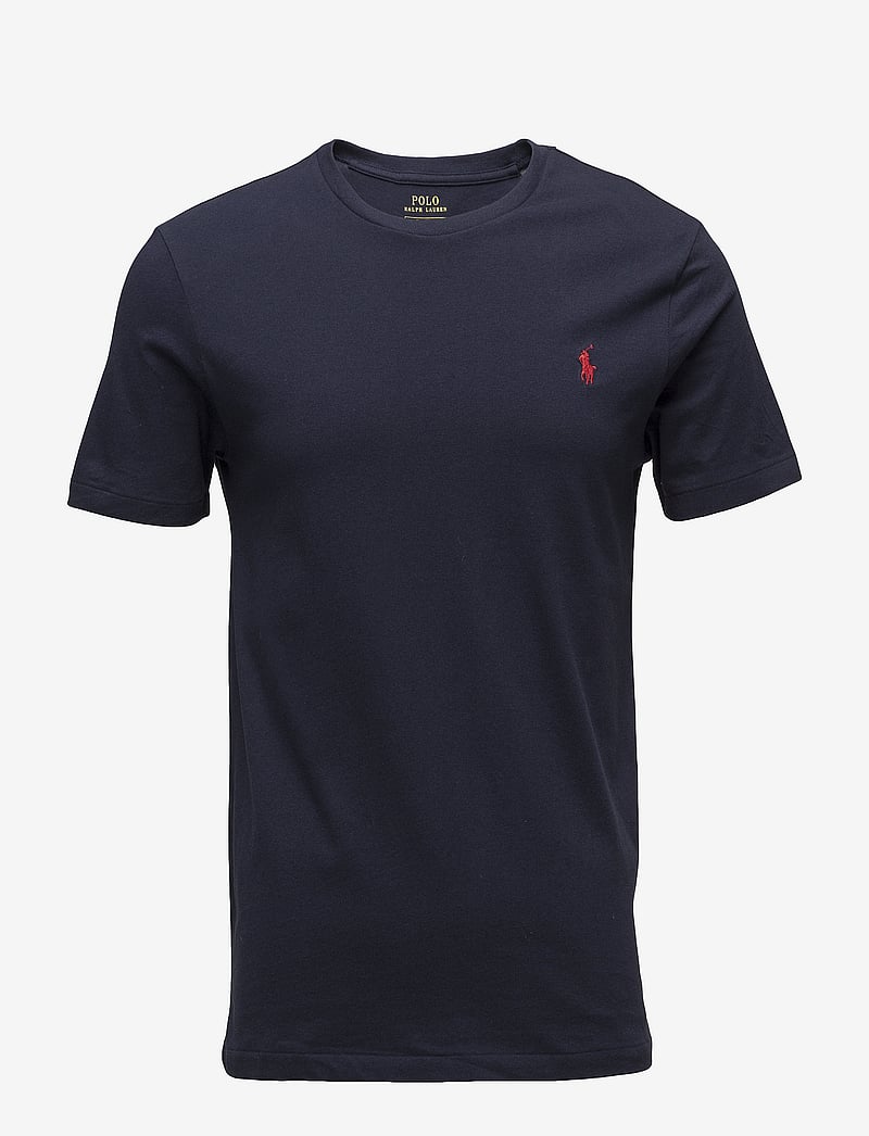 Polo Ralph Lauren - Custom Slim Fit Jersey Crewneck T-Shirt - kortærmede t-shirts - ink - 1
