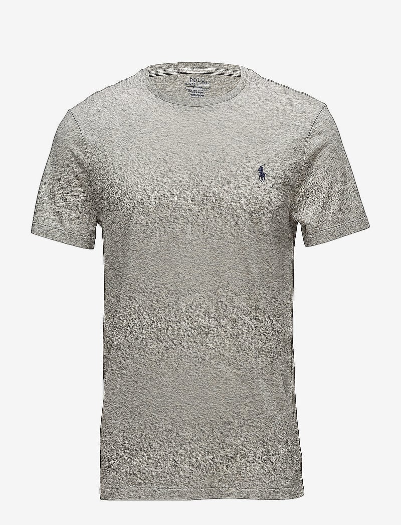 Polo Ralph Lauren - Custom Slim Fit Jersey Crewneck T-Shirt - t-shirts - new grey heather - 1