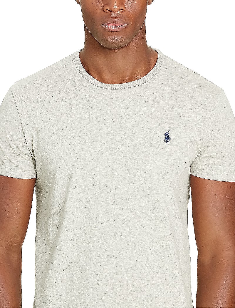 Polo Ralph Lauren - Custom Slim Fit Jersey Crewneck T-Shirt - t-shirts - new grey heather - 5