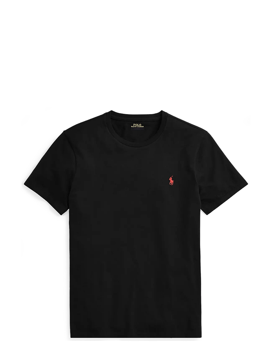 Polo Ralph Lauren - Custom Slim Fit Jersey Crewneck T-Shirt - kurzärmelige t-shirts - rl black - 2
