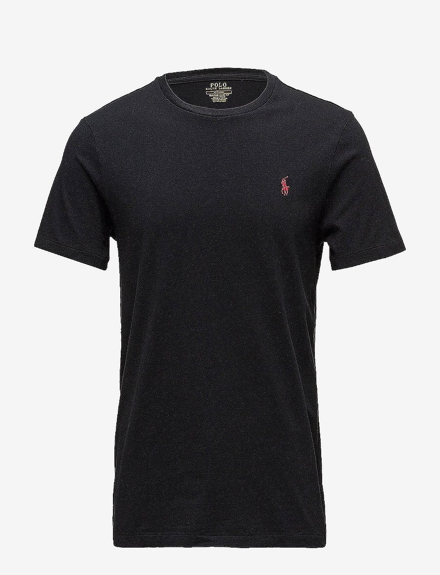 Polo Ralph Lauren - Custom Slim Fit Jersey Crewneck T-Shirt - lühikeste varrukatega t-särgid - rl black - 1