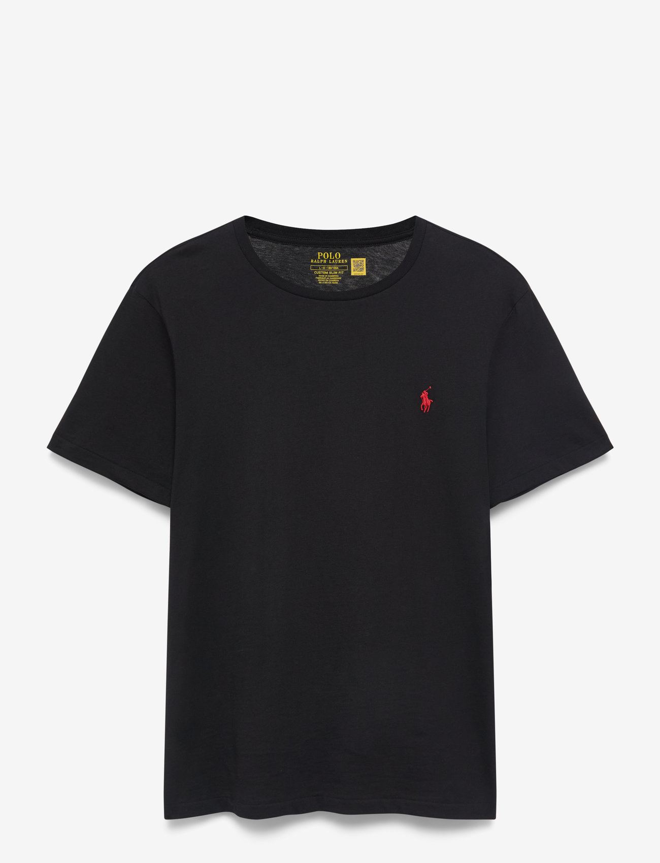 Polo Ralph Lauren - Custom Slim Fit Jersey Crewneck T-Shirt - t-shirts - rl black - 1