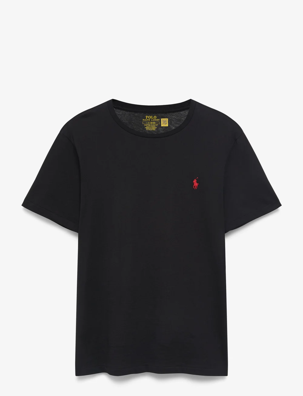 Polo Ralph Lauren - Custom Slim Fit Jersey Crewneck T-Shirt - lyhythihaiset - rl black - 1
