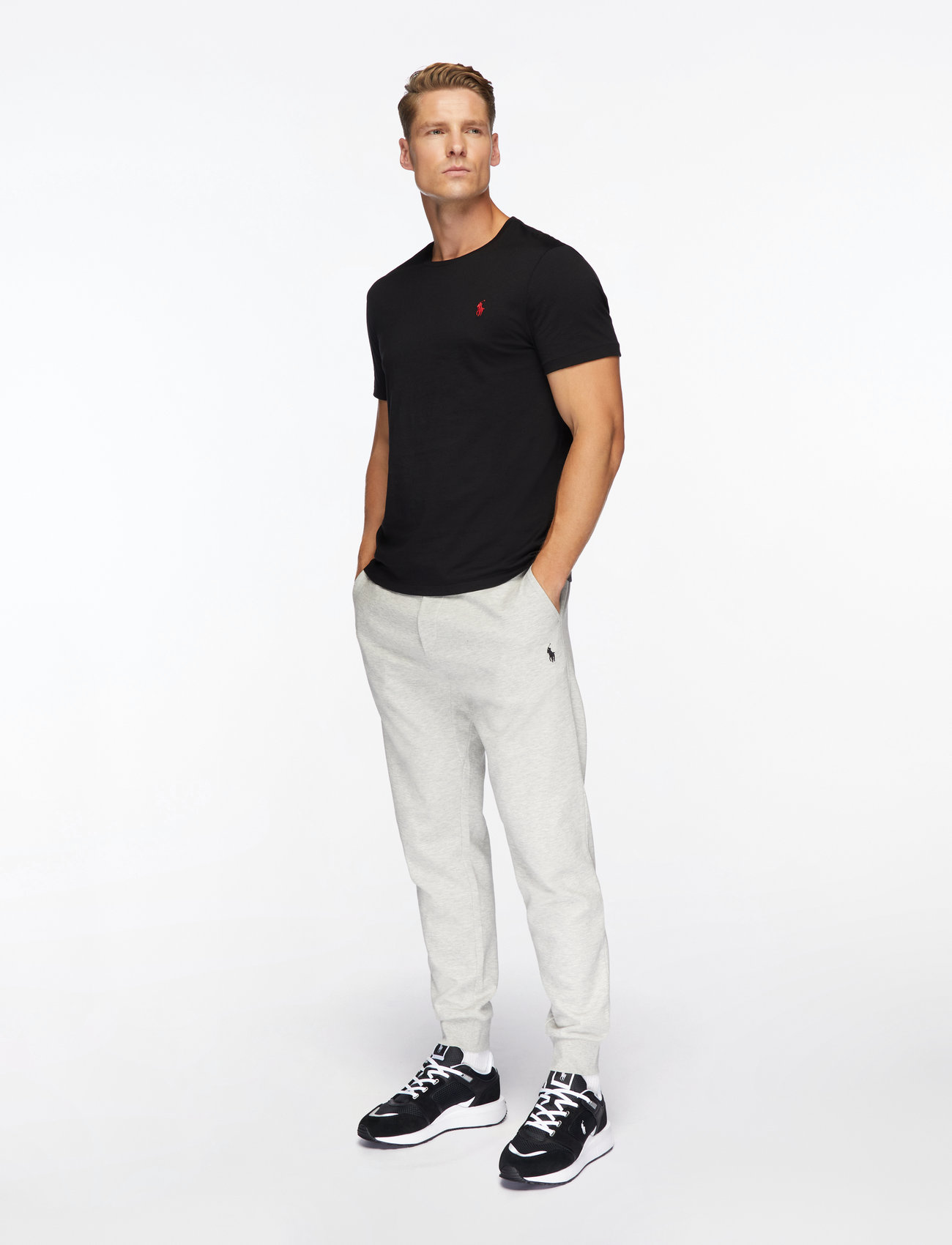 Polo Ralph Lauren - Custom Slim Fit Jersey Crewneck T-Shirt - t-shirts - rl black - 3
