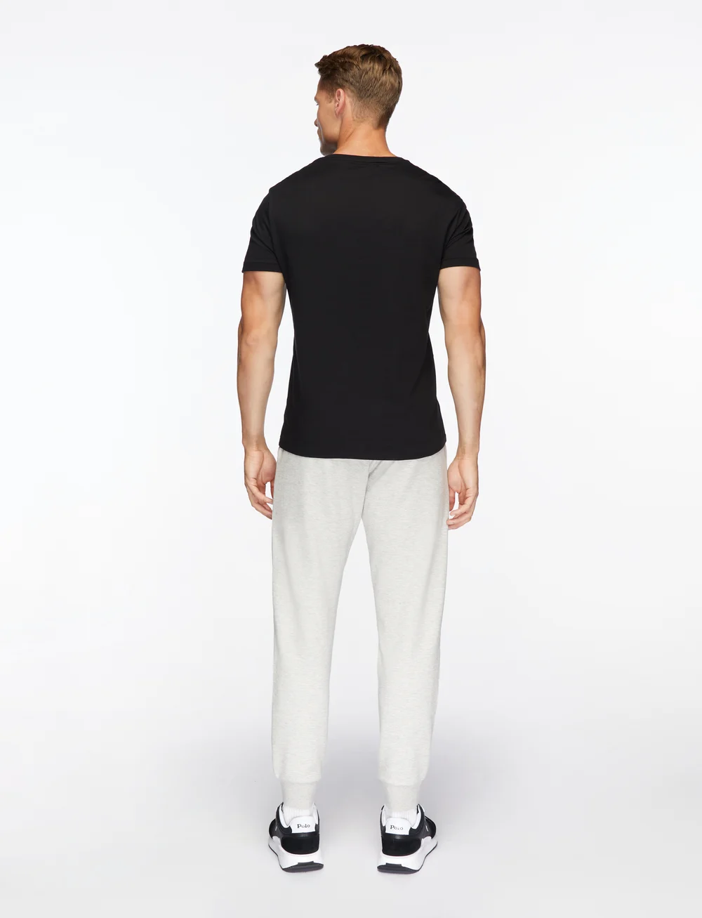 Polo Ralph Lauren - Custom Slim Fit Jersey Crewneck T-Shirt - lyhythihaiset - rl black - 4