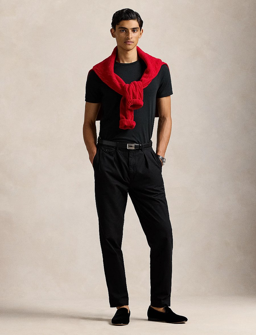 Polo Ralph Lauren - Custom Slim Fit Jersey Crewneck T-Shirt - lühikeste varrukatega t-särgid - rl black - 4