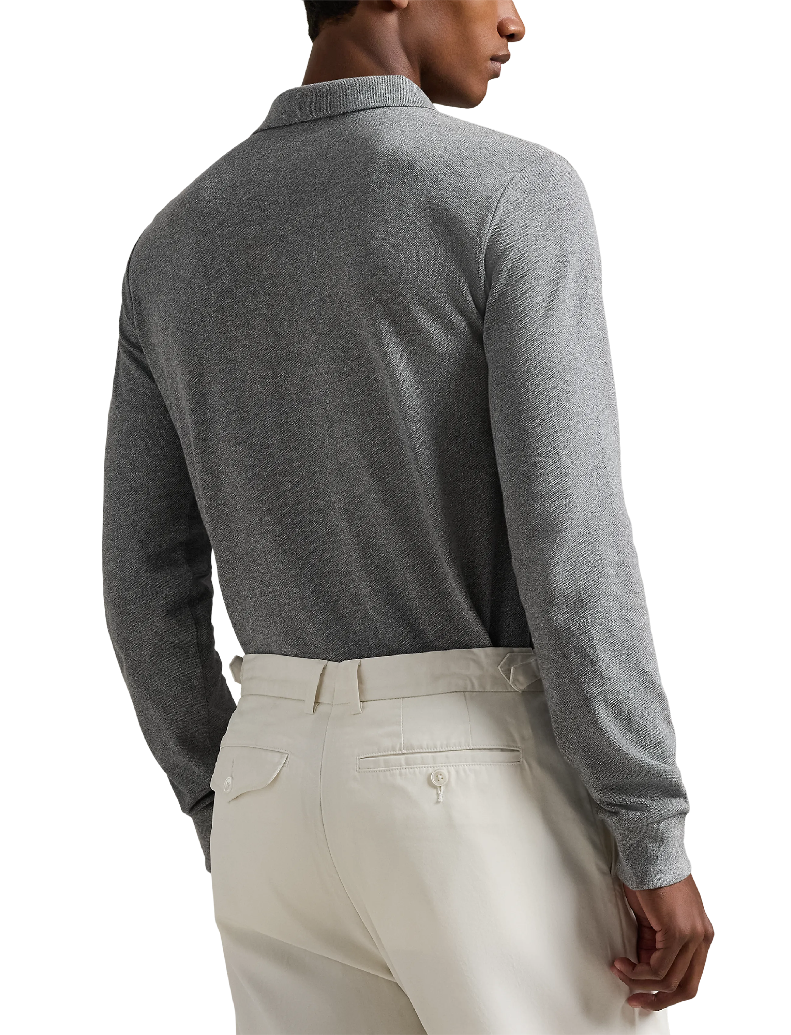 Polo Ralph Lauren - Custom Slim Fit Mesh Polo Shirt - langærmede poloer - canterbury heathe - 3