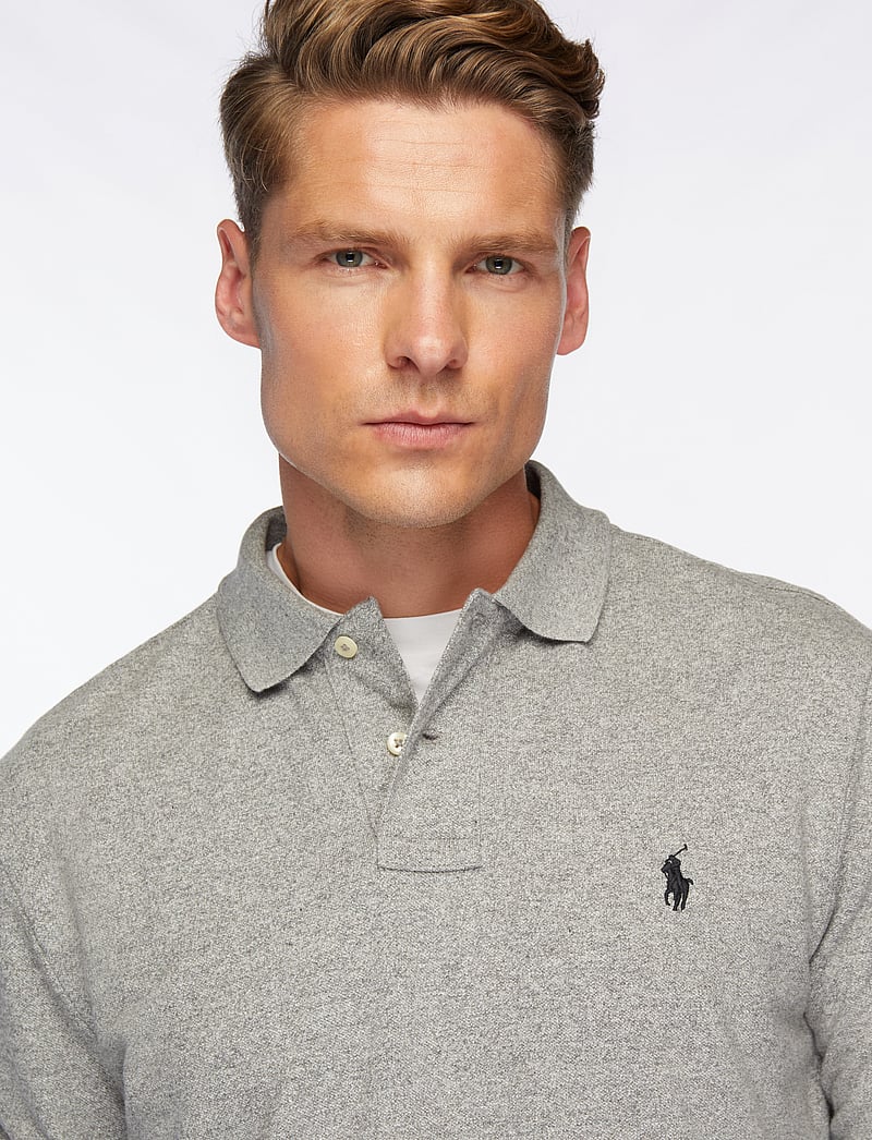 Polo Ralph Lauren - Custom Slim Fit Mesh Polo Shirt - pikkade varrukatega polod - canterbury heathe - 5