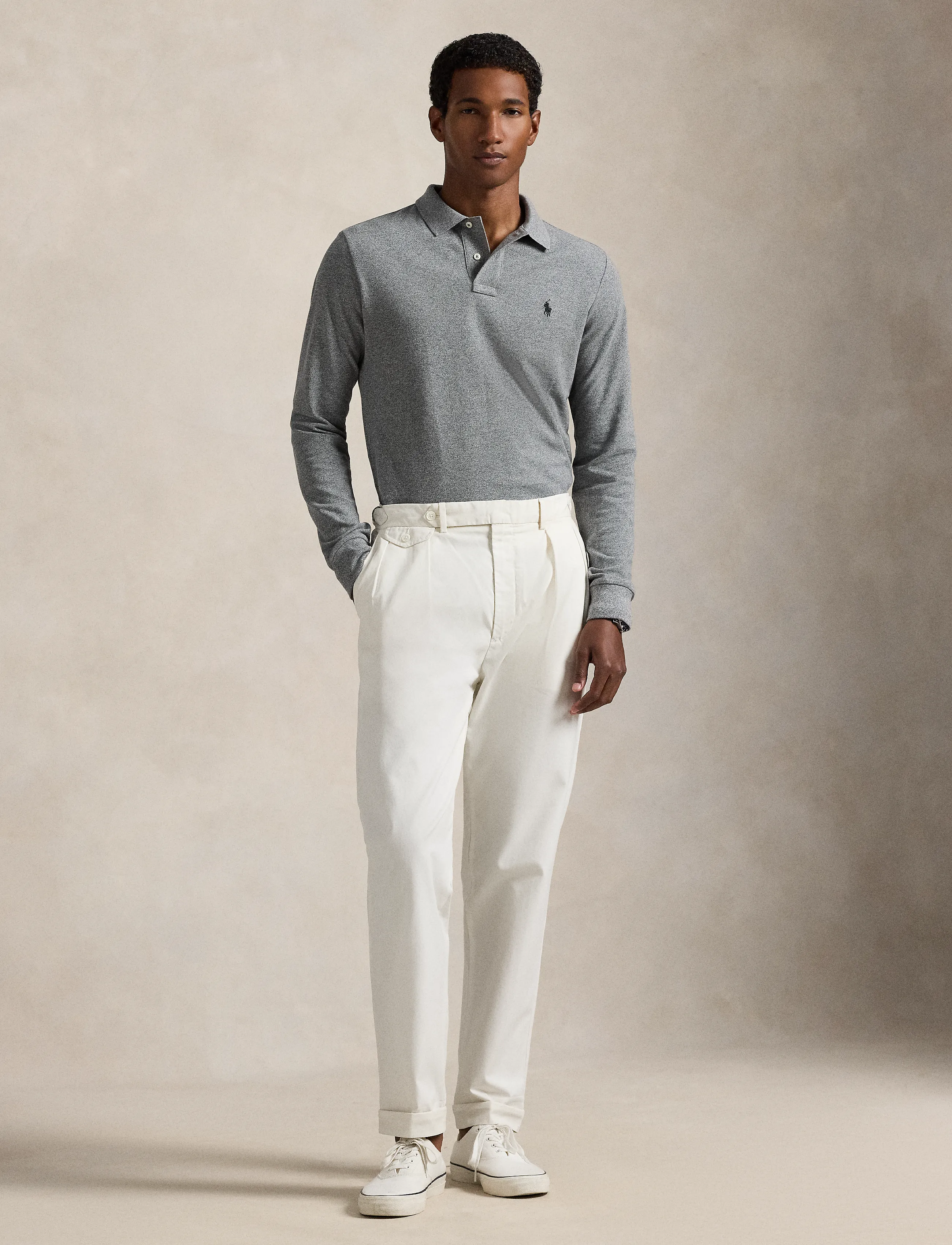 Polo Ralph Lauren - Custom Slim Fit Mesh Polo Shirt - polo shirts - canterbury heathe - 3
