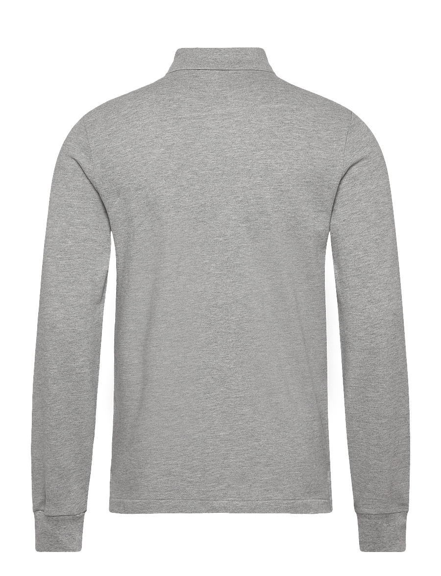 Polo Ralph Lauren - Custom Slim Fit Mesh Polo Shirt - långärmade pikéer - andover heather/c - 2