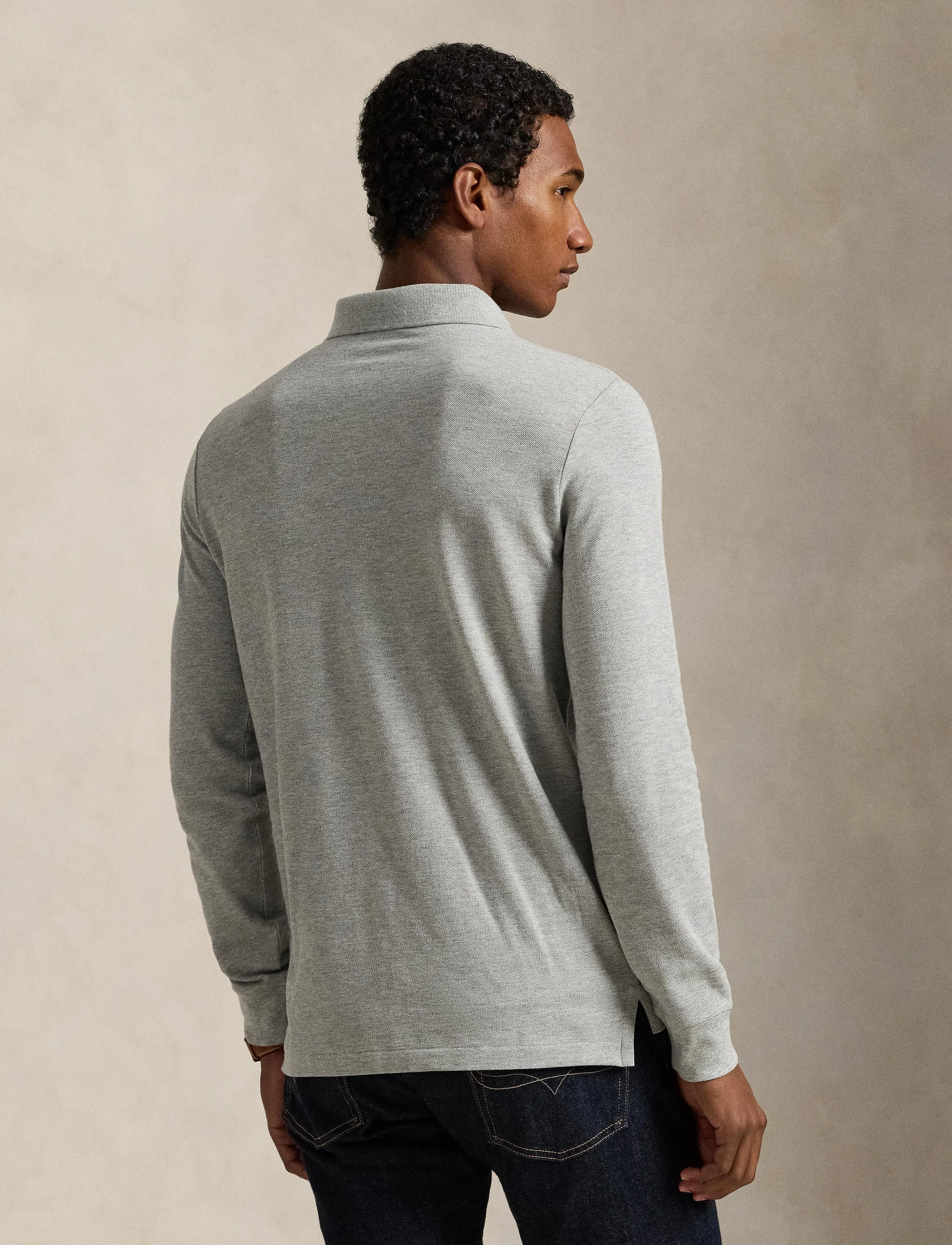 Custom Slim Fit Mesh Polo Shirt 3