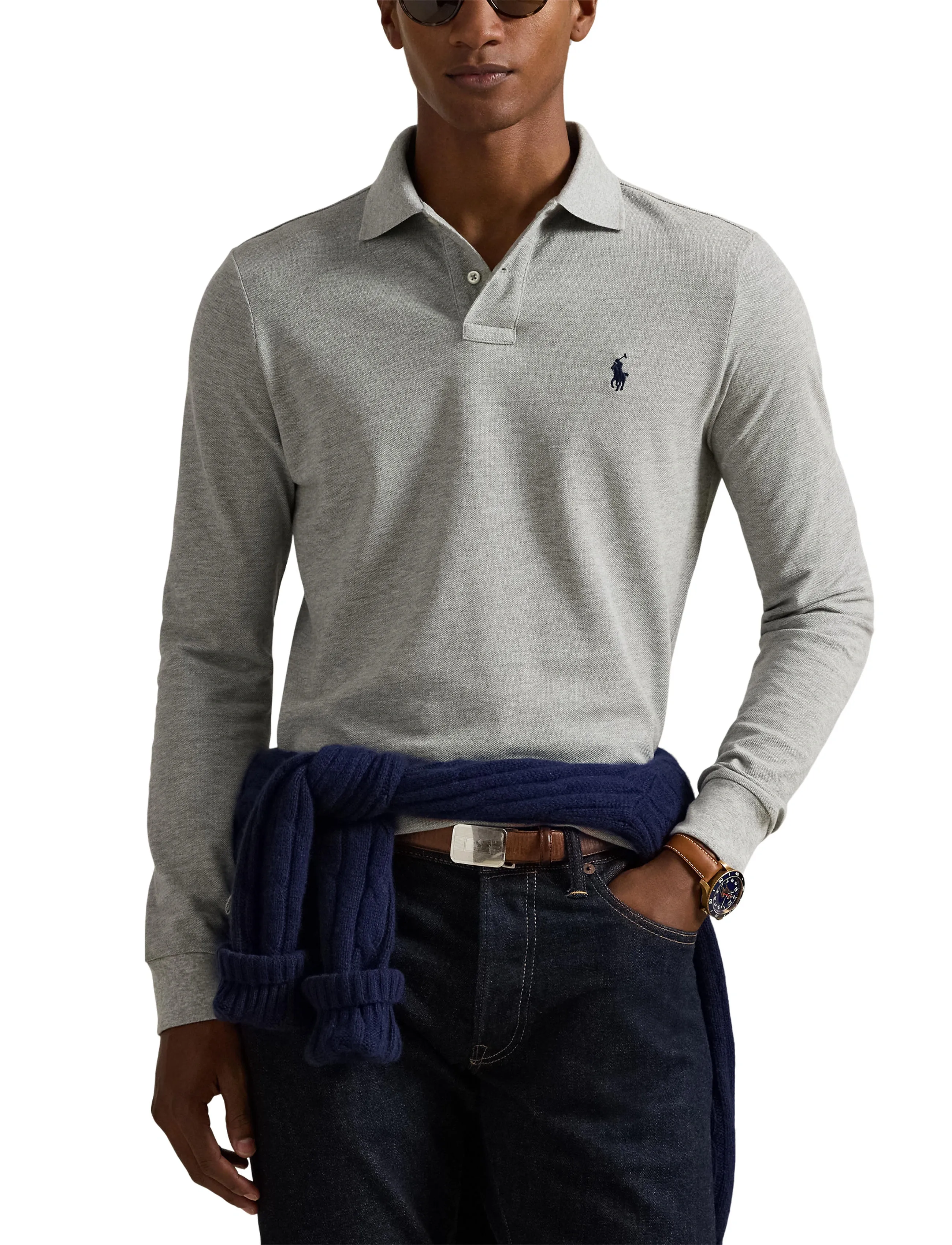 Custom Slim Fit Mesh Polo Shirt 6