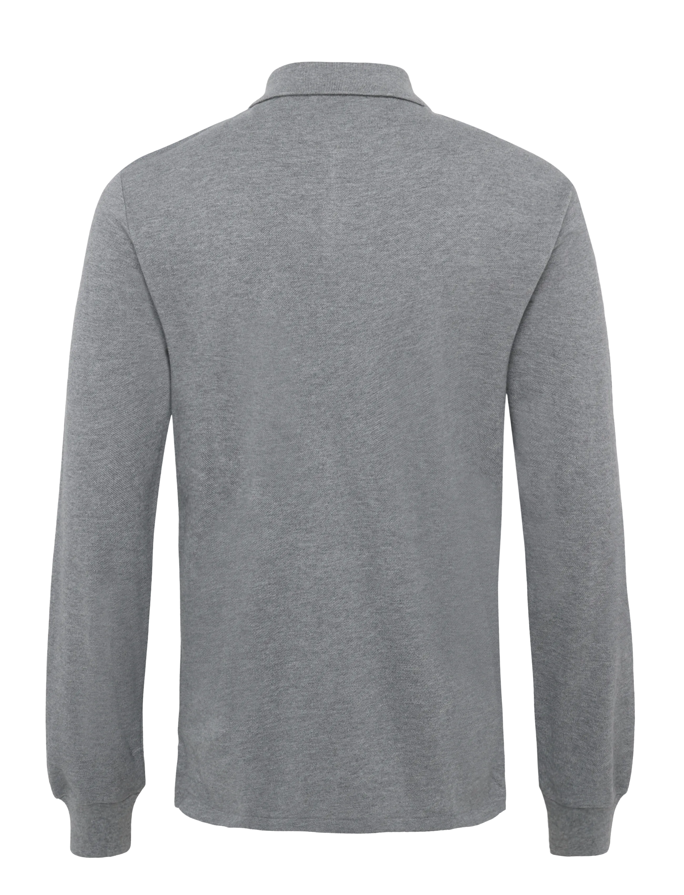 Polo Ralph Lauren - Custom Slim Fit Mesh Polo Shirt - long-sleeved polos - classic grey heat - 1