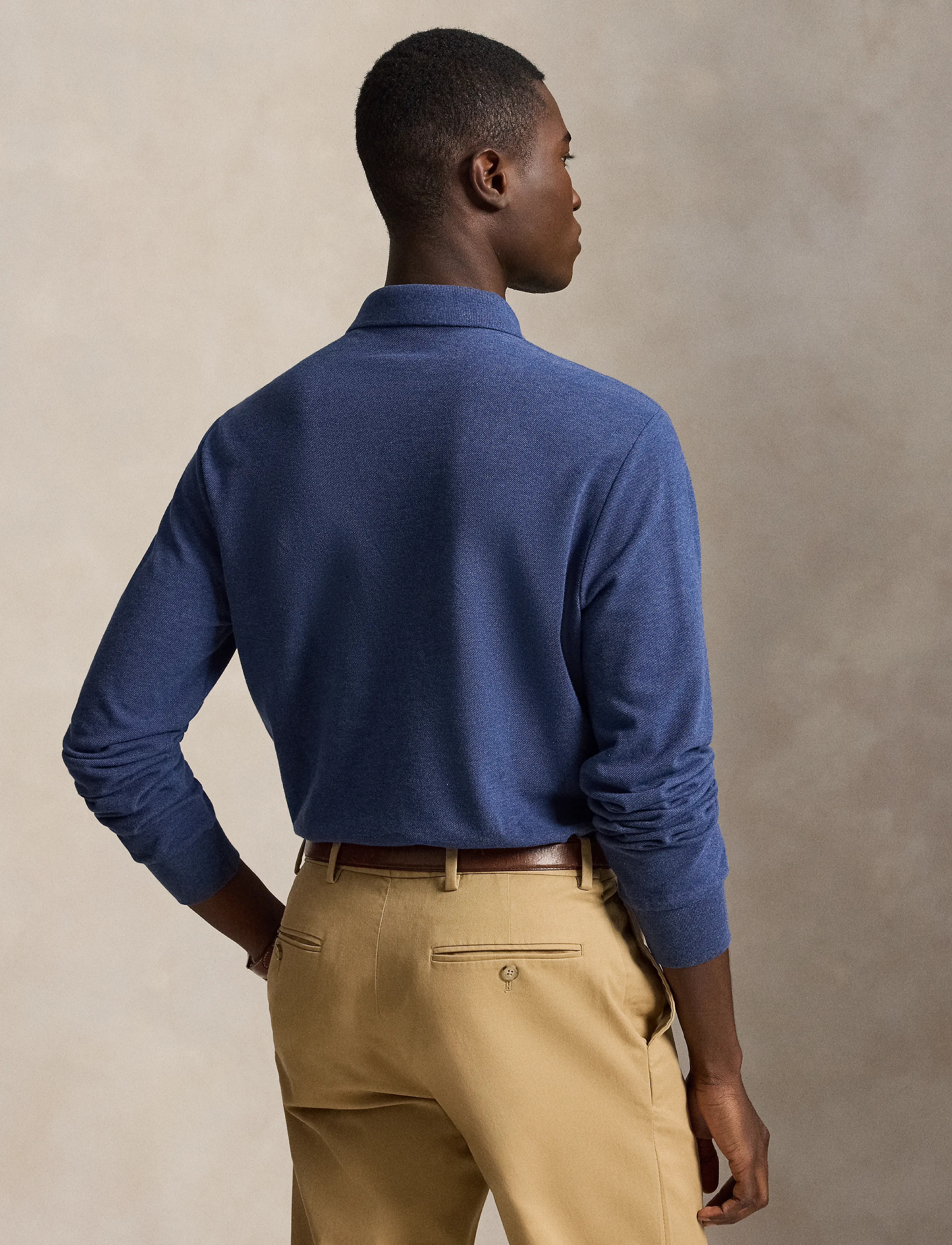 Custom Slim Fit Mesh Polo Shirt 3