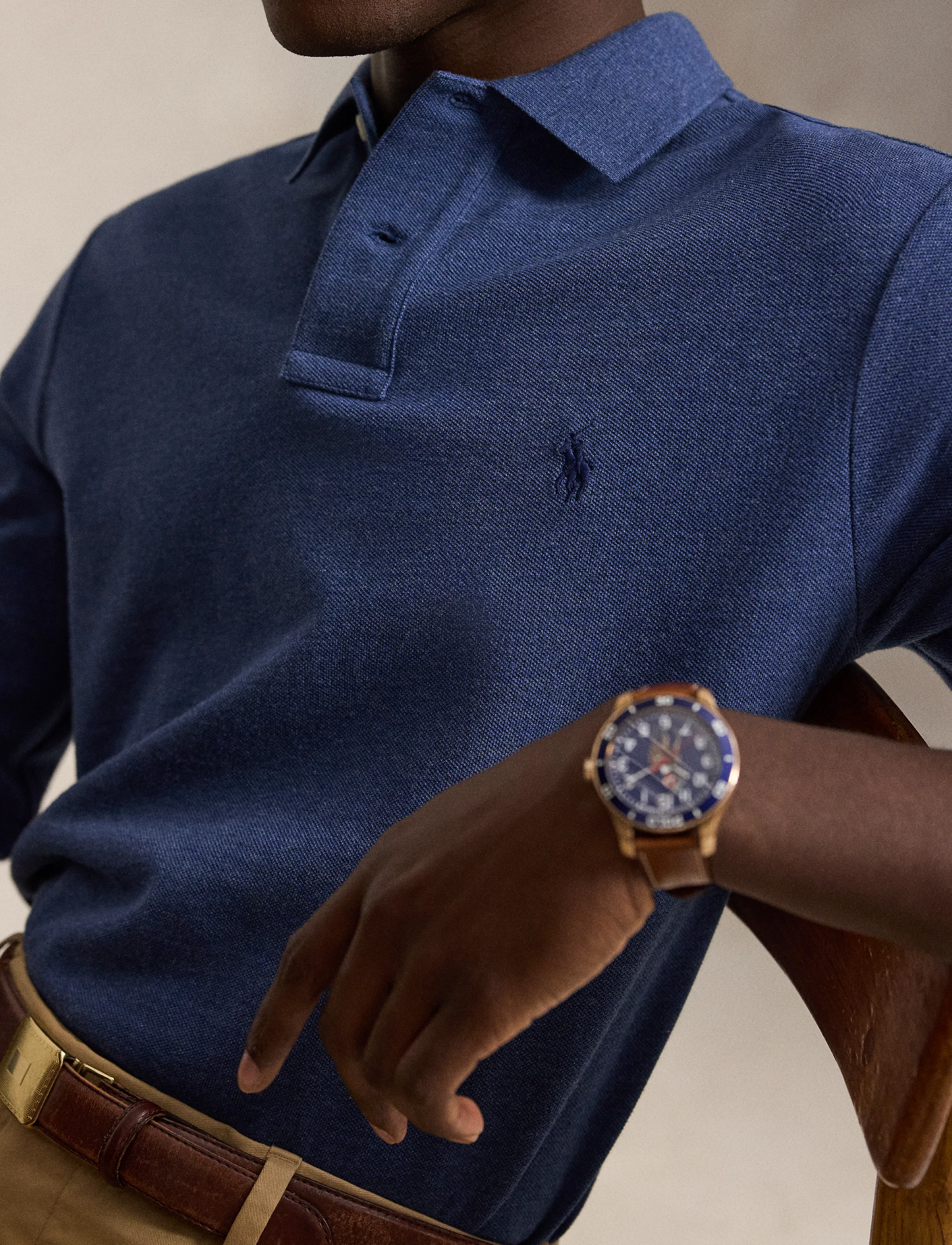 Custom Slim Fit Mesh Polo Shirt 5