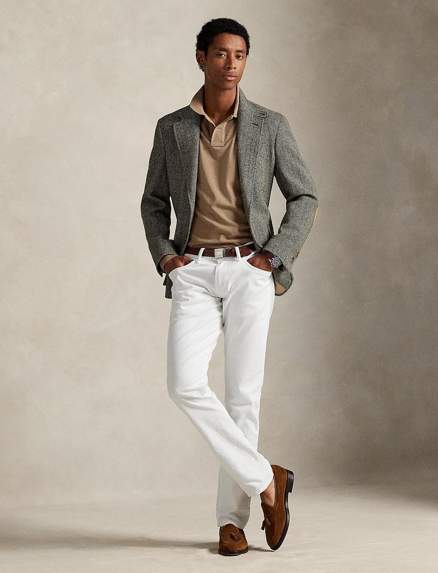 Polo Ralph Lauren - BASIC MESH-LSL-KNT - langærmede poloer - grey cloud heathe - 0