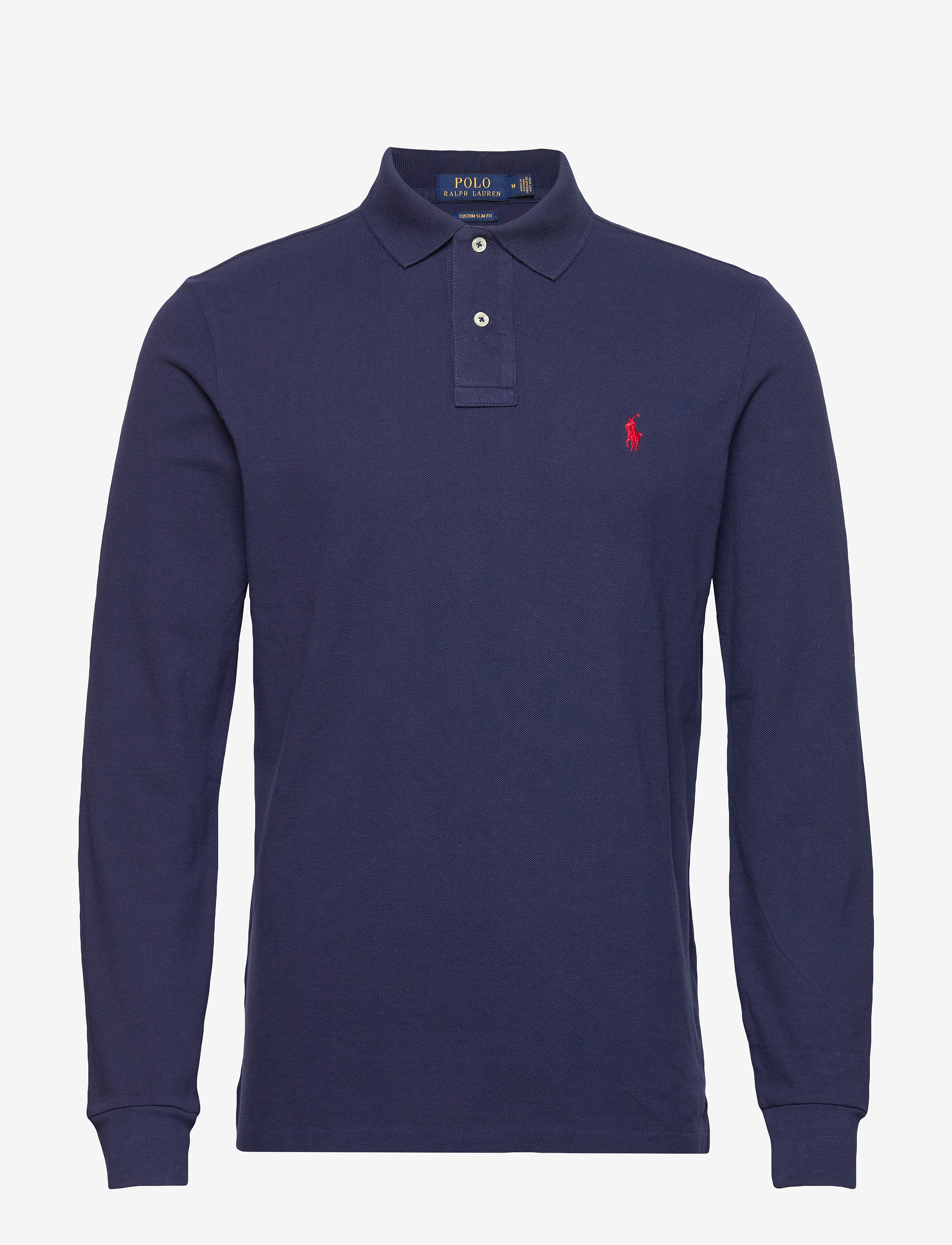 Custom Slim Fit Mesh Polo Shirt - NEWPORT NAVY/C387