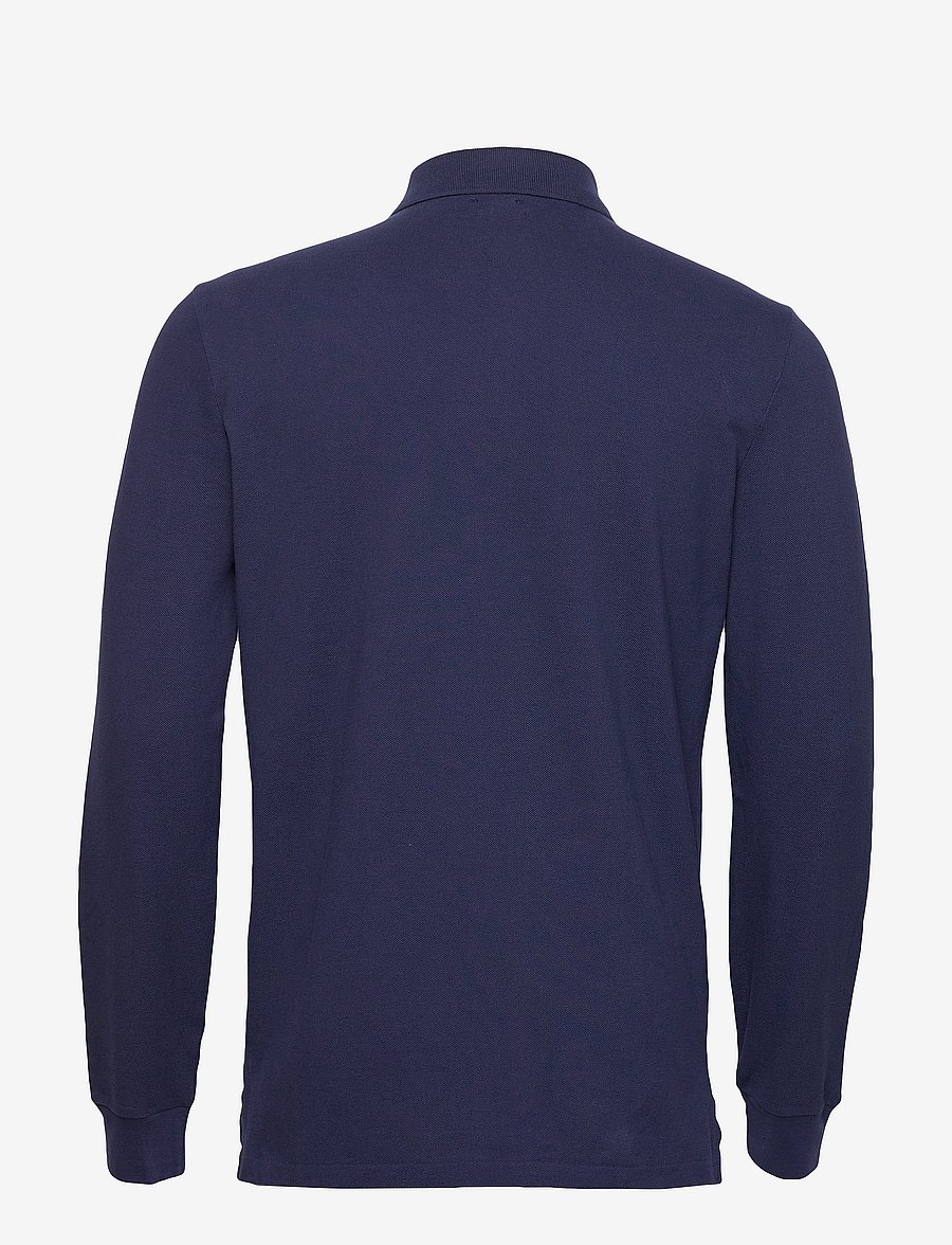 Polo Ralph Lauren - BASIC MESH-LSL-KNT - langærmede poloer - newport navy/c387 - 2