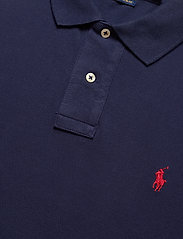 Polo Ralph Lauren - Custom Slim Fit Indigo Mesh Polo Shirt - long-sleeved polos - newport navy/c387 - 3