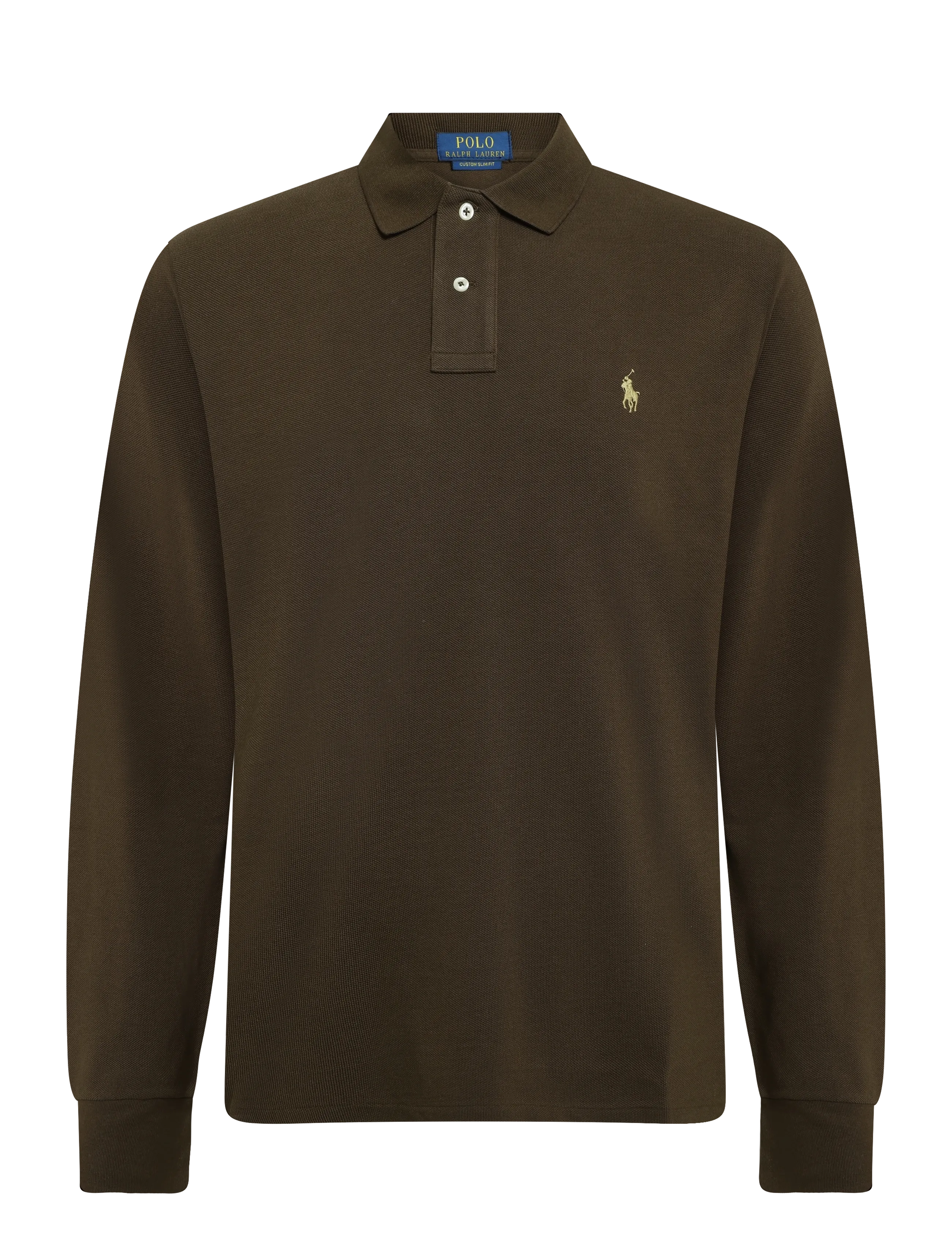 Polo Ralph Lauren - Custom Slim Fit Mesh Polo Shirt - långärmade pikéer - nutmeg brown/c866 - 1
