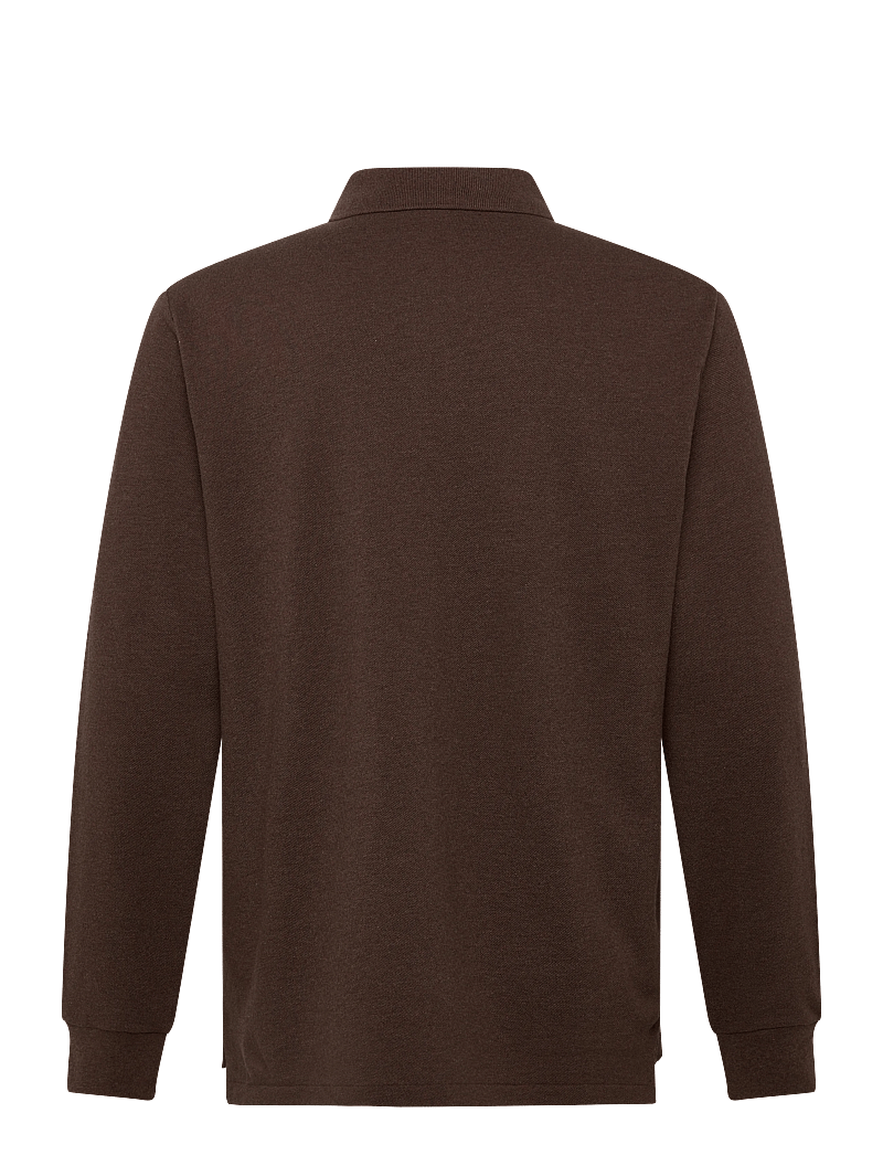 Polo Ralph Lauren - Custom Slim Fit Mesh Polo Shirt - långärmade pikéer - nutmeg brown heat - 1