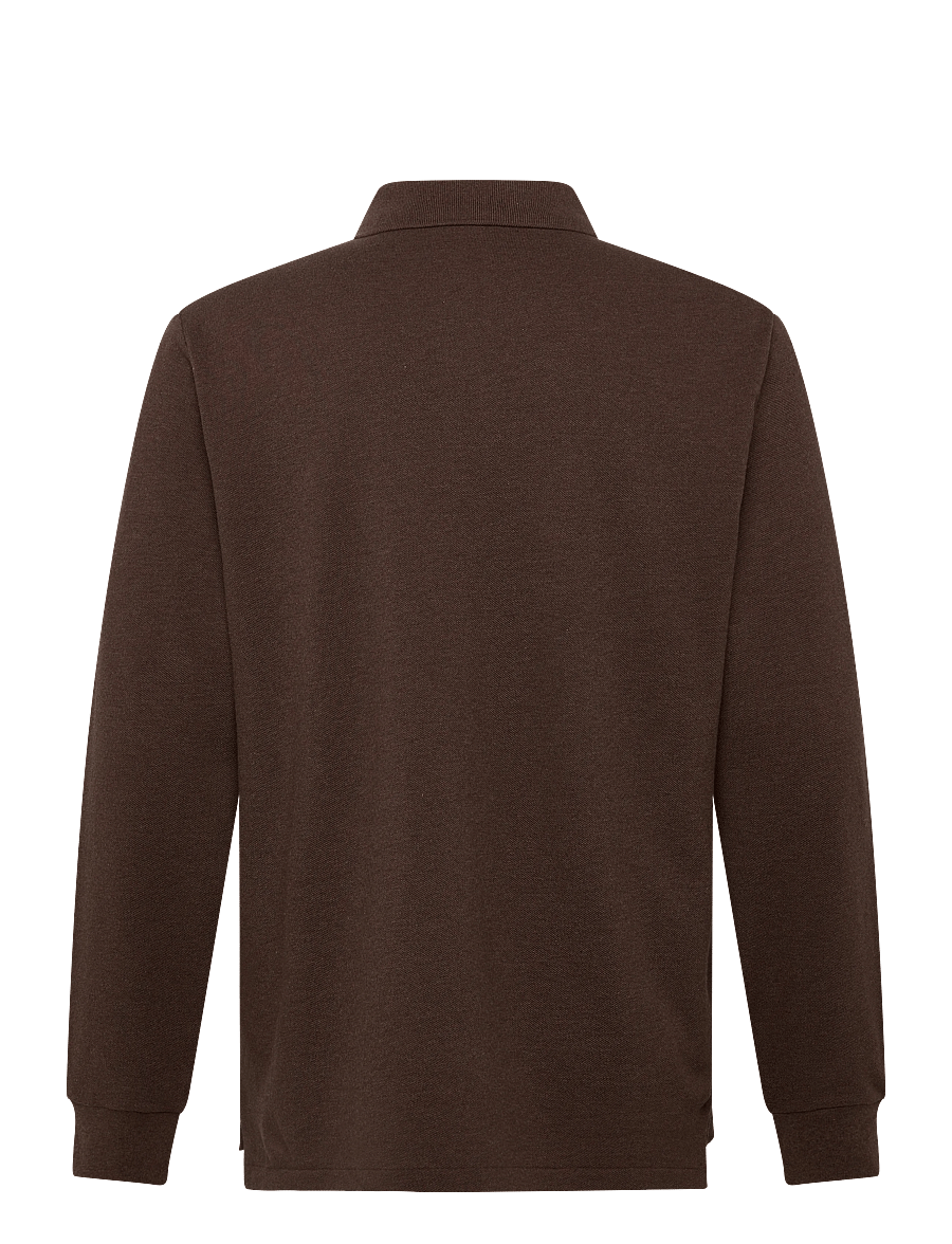 Polo Ralph Lauren - BASIC MESH-LSL-KNT - langærmede poloer - nutmeg brown heat - 2