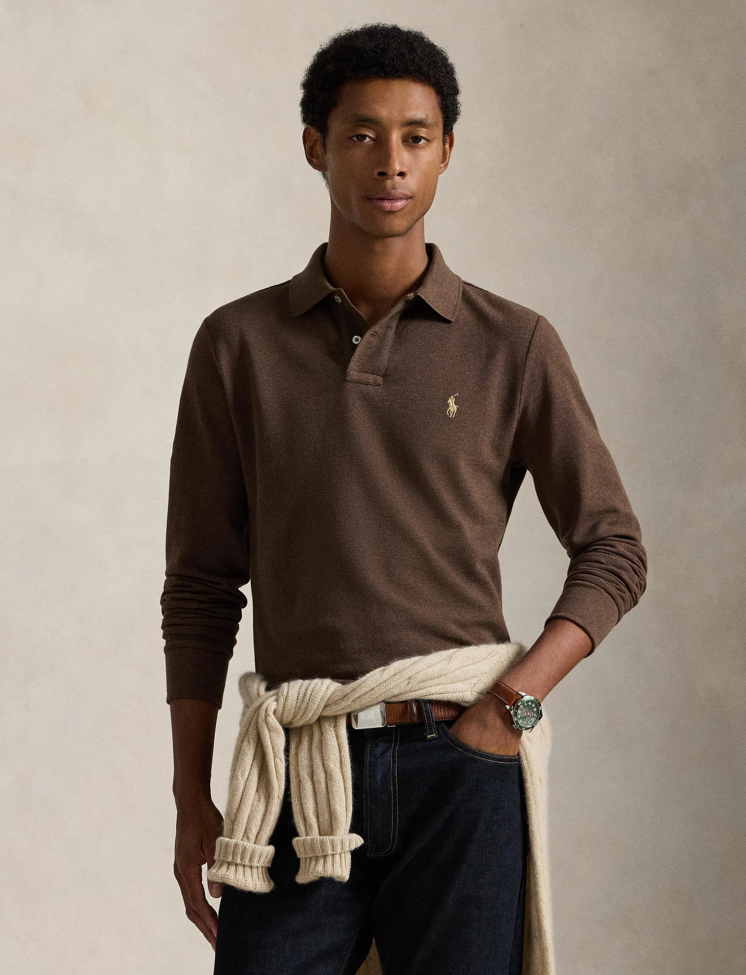 Custom Slim Fit Mesh Polo Shirt