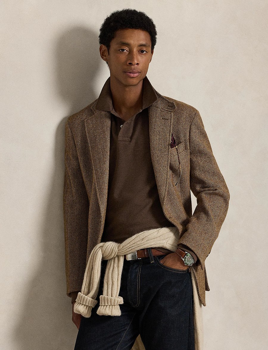 Polo Ralph Lauren - BASIC MESH-LSL-KNT - langærmede poloer - nutmeg brown heat - 5