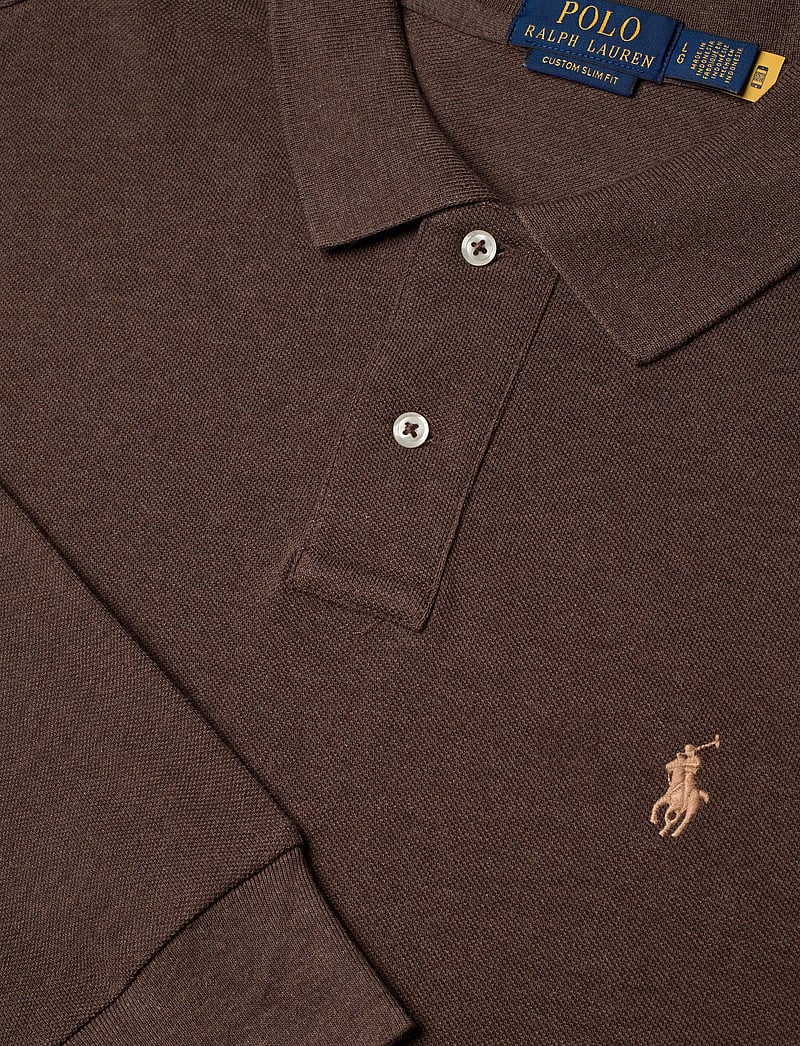 Polo Ralph Lauren - Custom Slim Fit Mesh Polo Shirt - långärmade pikéer - nutmeg brown heat - 2