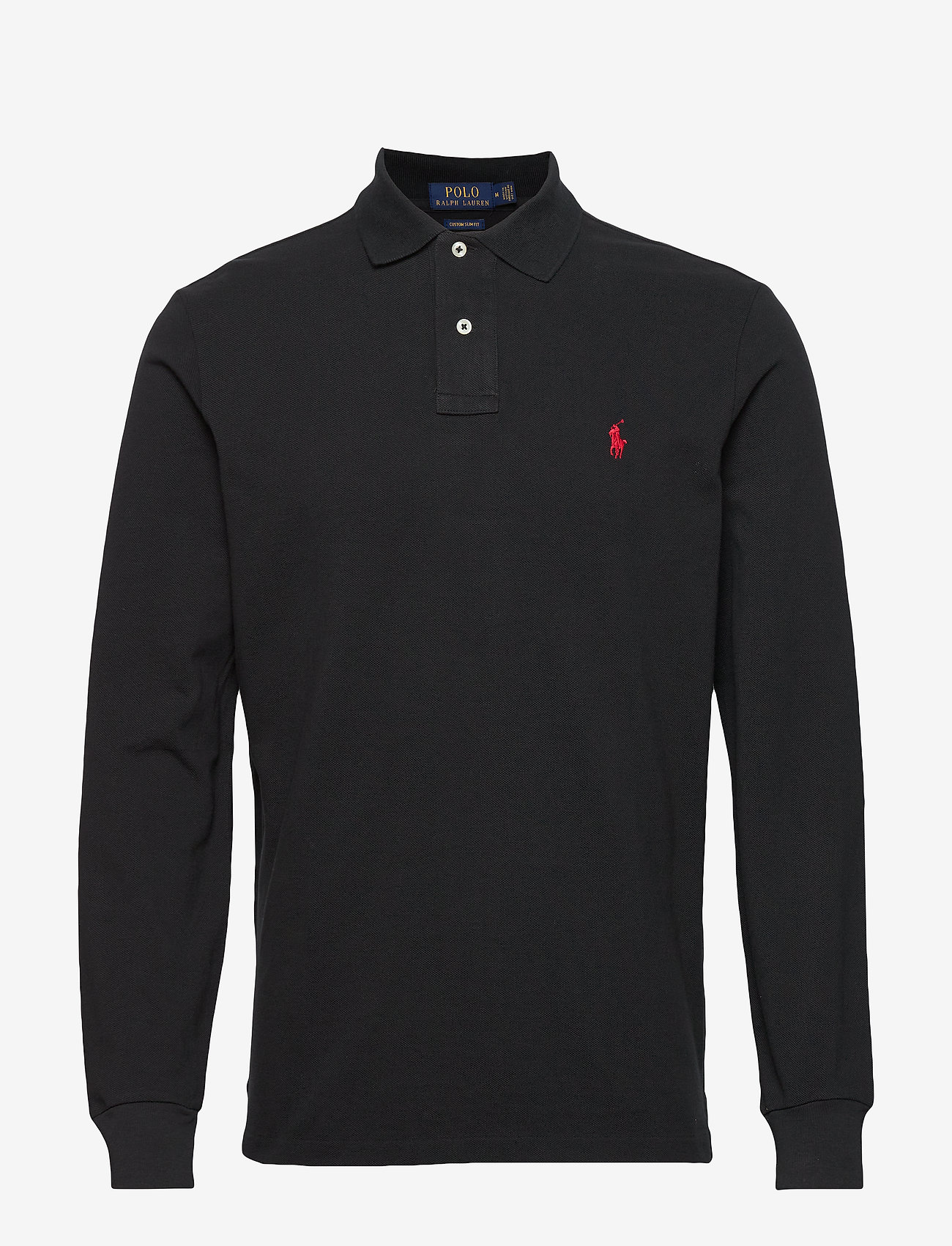 Polo Ralph Lauren - Custom Slim Fit Mesh Polo Shirt - langærmede poloer - polo black/c3870 - 1