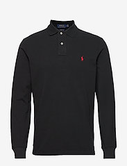 Custom Slim Fit Mesh Polo Shirt - POLO BLACK/C3870