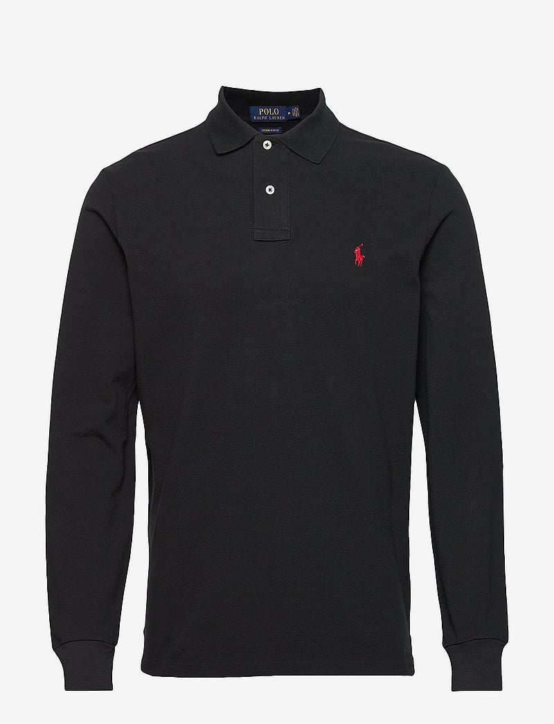 Polo Ralph Lauren - Custom Slim Fit Mesh Polo Shirt - pikkade varrukatega polod - polo black/c3870 - 1