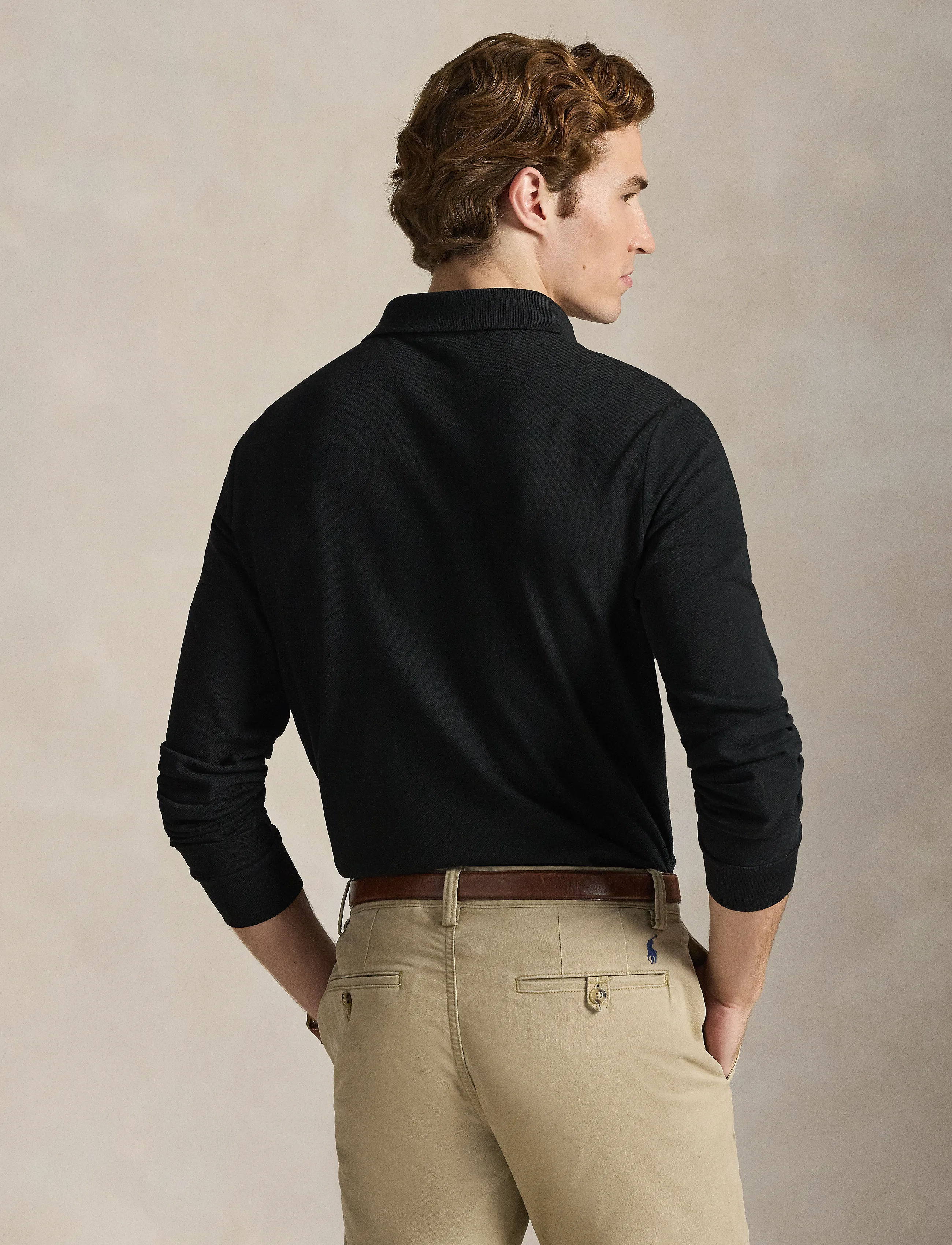 Custom Slim Fit Mesh Polo Shirt 2