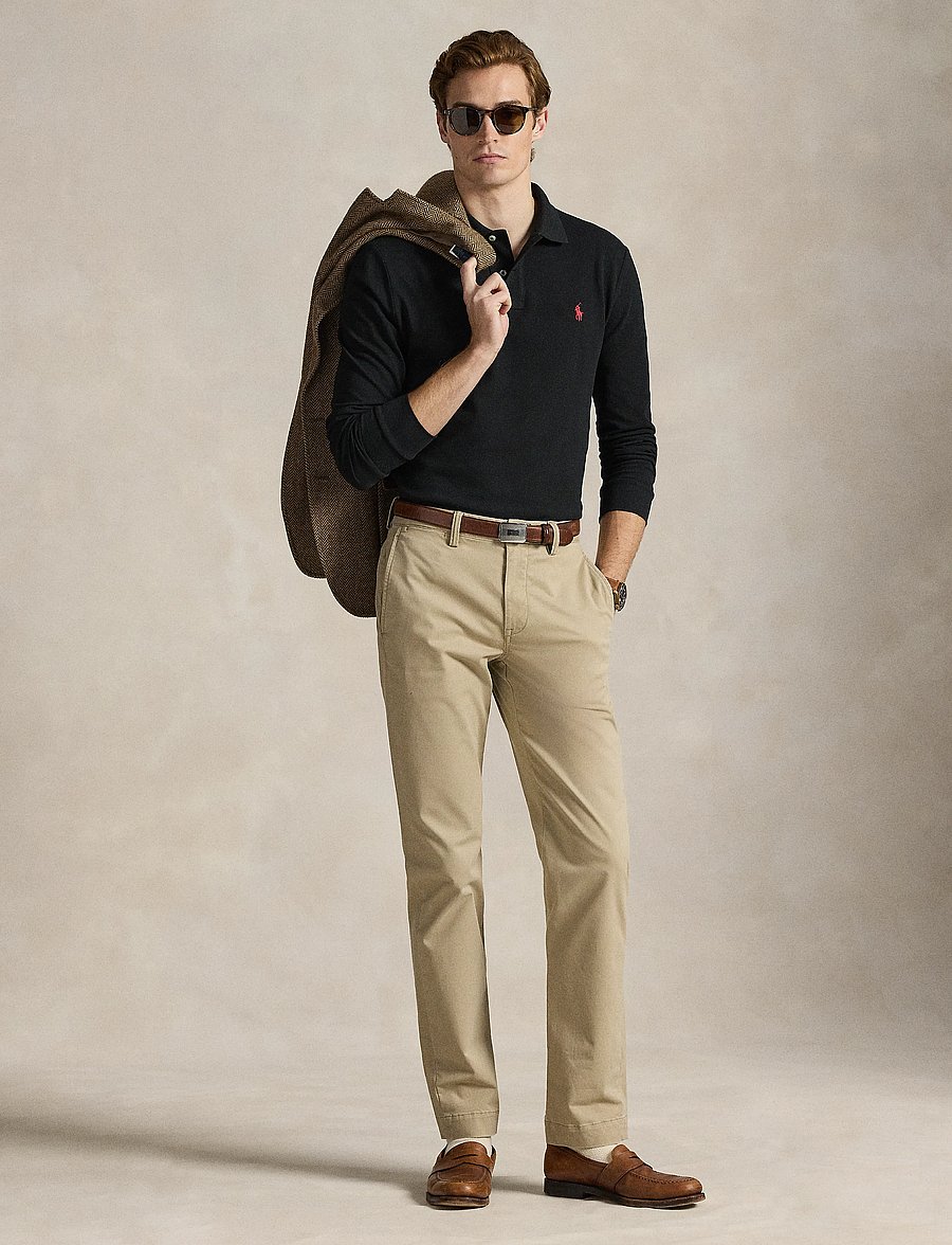 Polo Ralph Lauren - Custom Slim Fit Mesh Polo Shirt - pikkade varrukatega polod - polo black/c3870 - 5