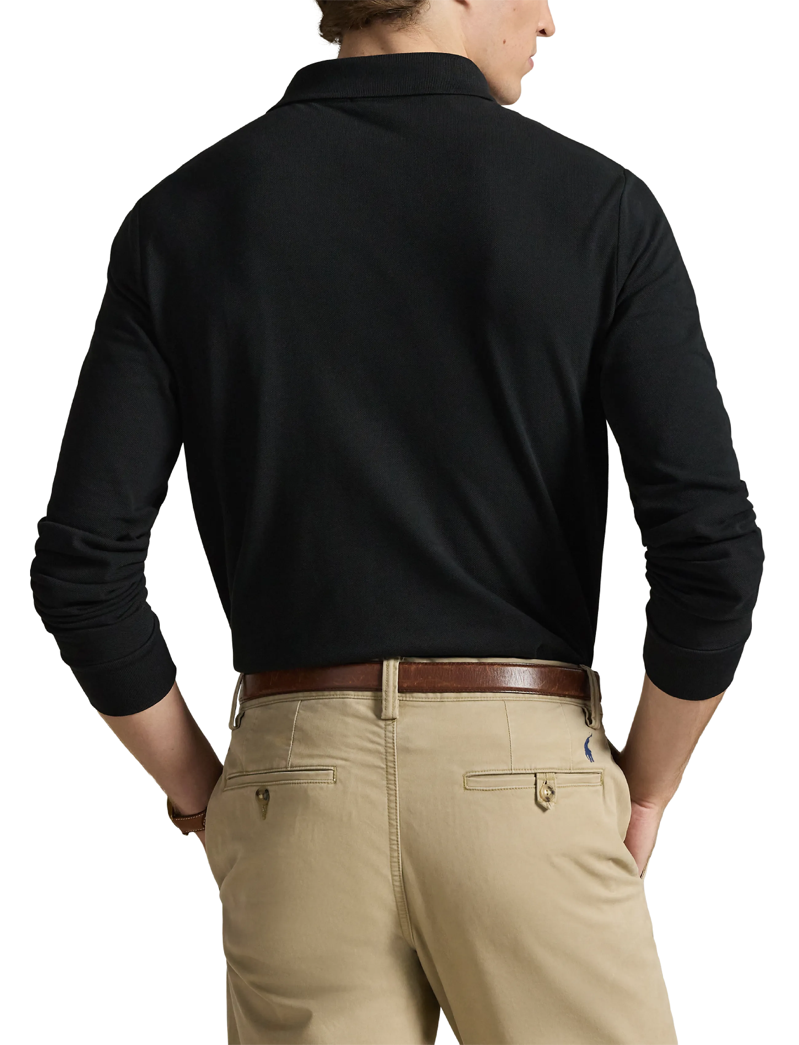 Custom Slim Fit Mesh Polo Shirt 5