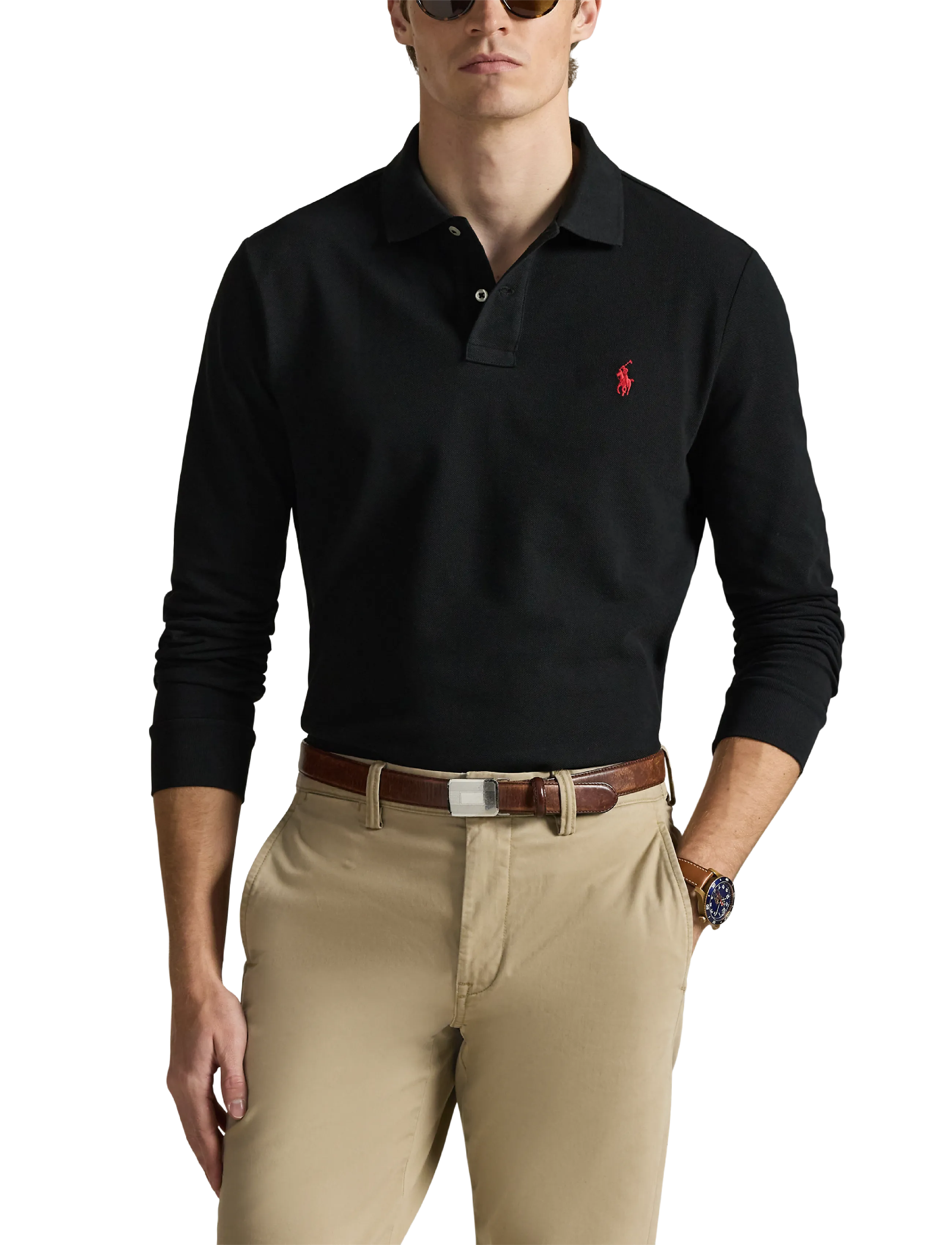 Custom Slim Fit Mesh Polo Shirt 6