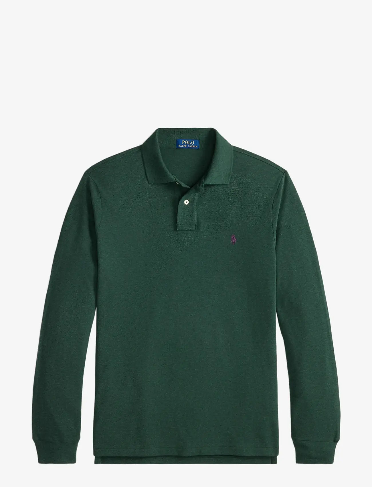 Polo Ralph Lauren - Custom Slim Fit Mesh Polo Shirt - pikkade varrukatega polod - scotch pine heath - 0
