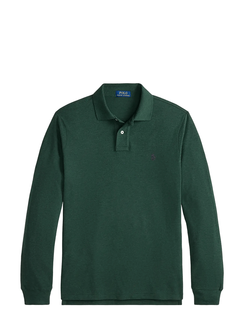 Polo Ralph Lauren - Custom Slim Fit Mesh Polo Shirt - pikkade varrukatega polod - scotch pine heath - 1