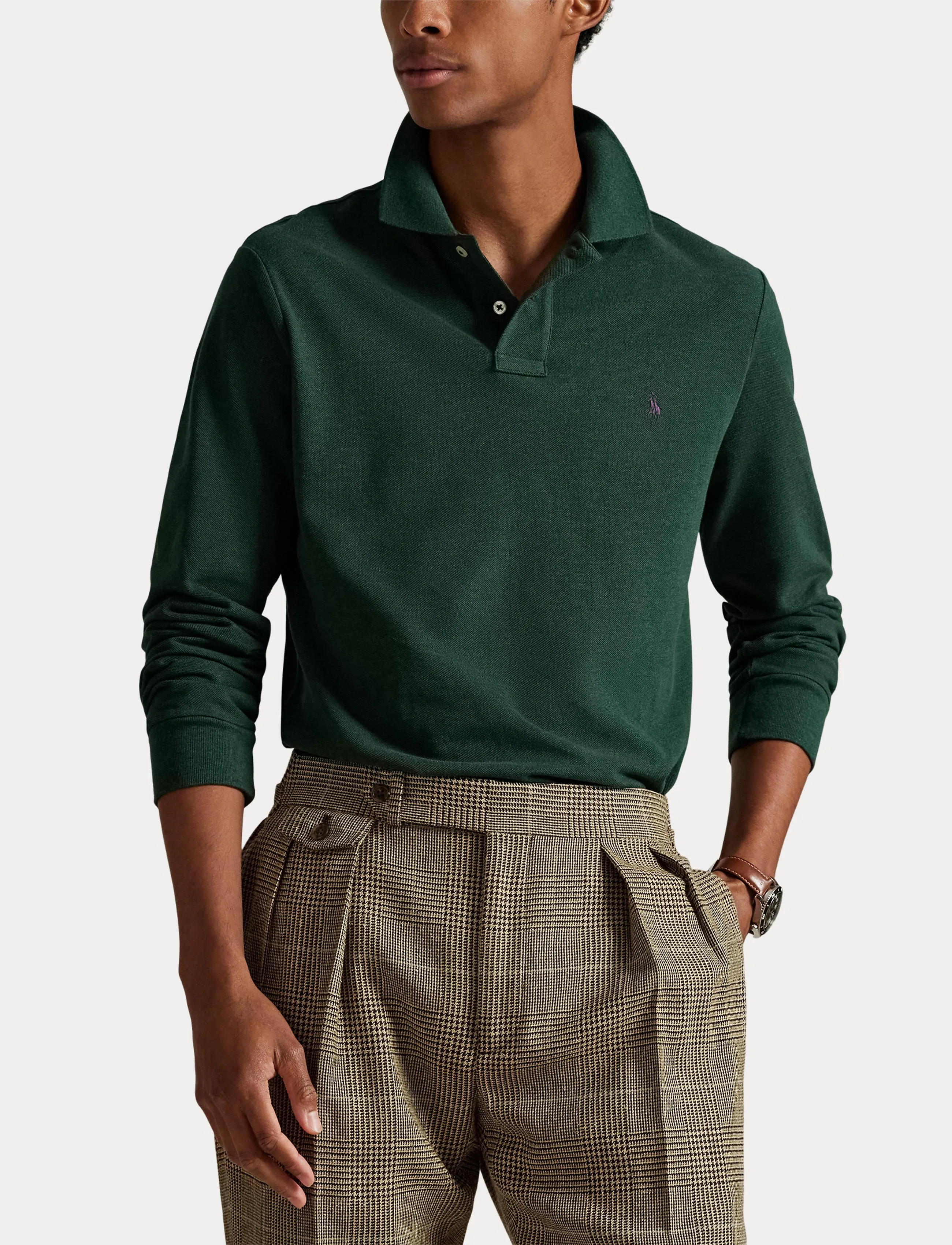 Custom Slim Fit Mesh Polo Shirt 5