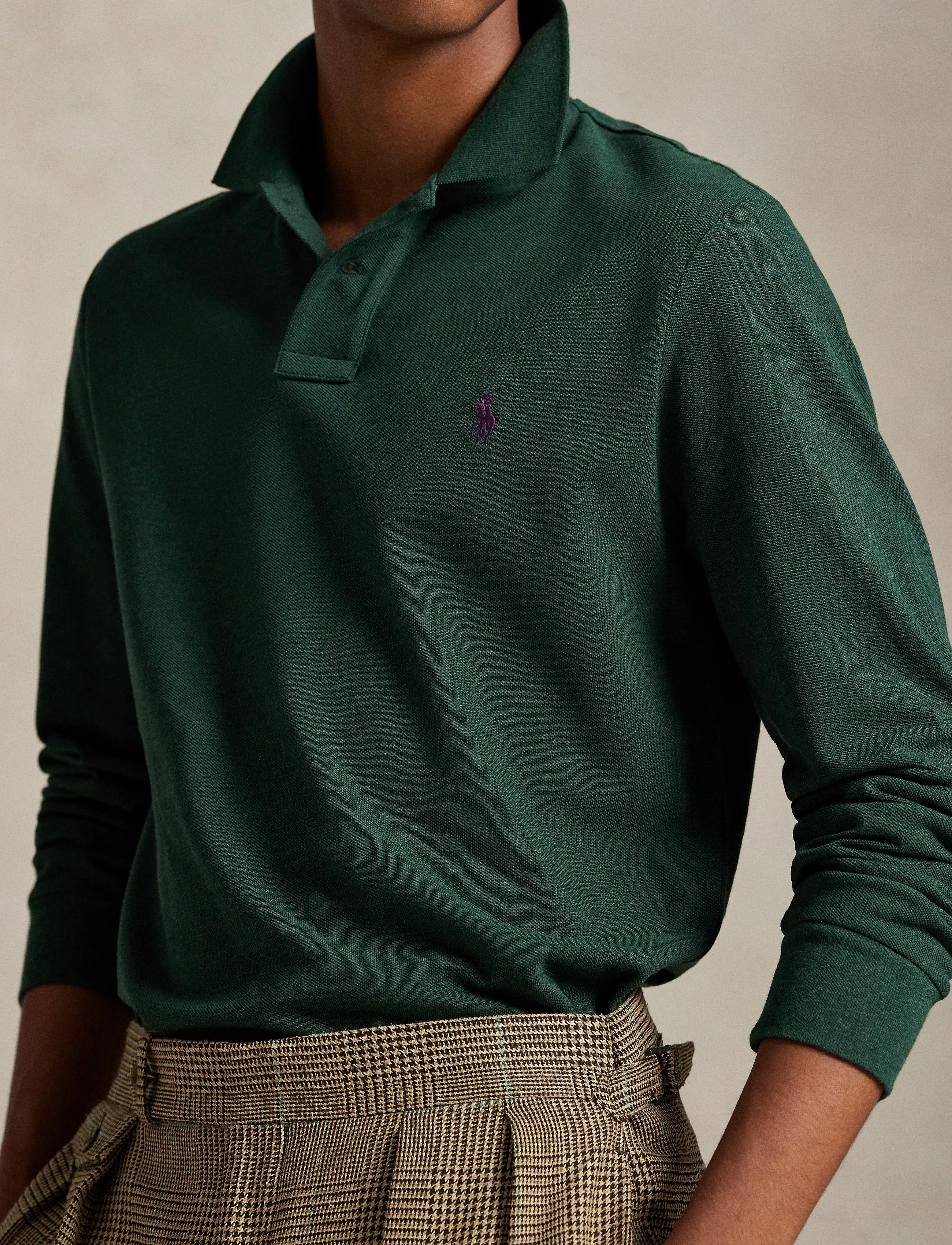 Custom Slim Fit Mesh Polo Shirt 7