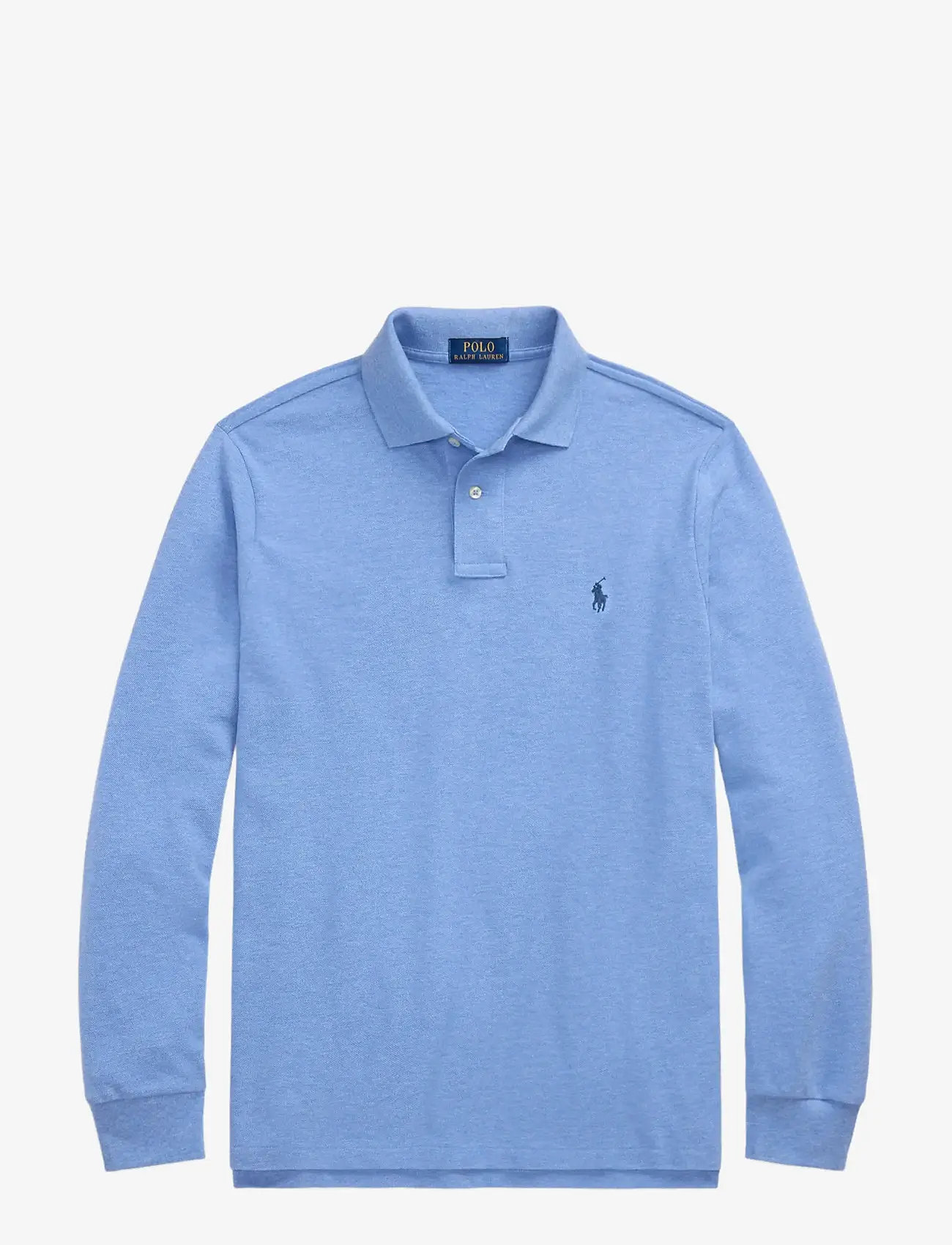 Polo Ralph Lauren - Custom Slim Fit Mesh Polo Shirt - langærmede poloer - soft royal heathe - 1